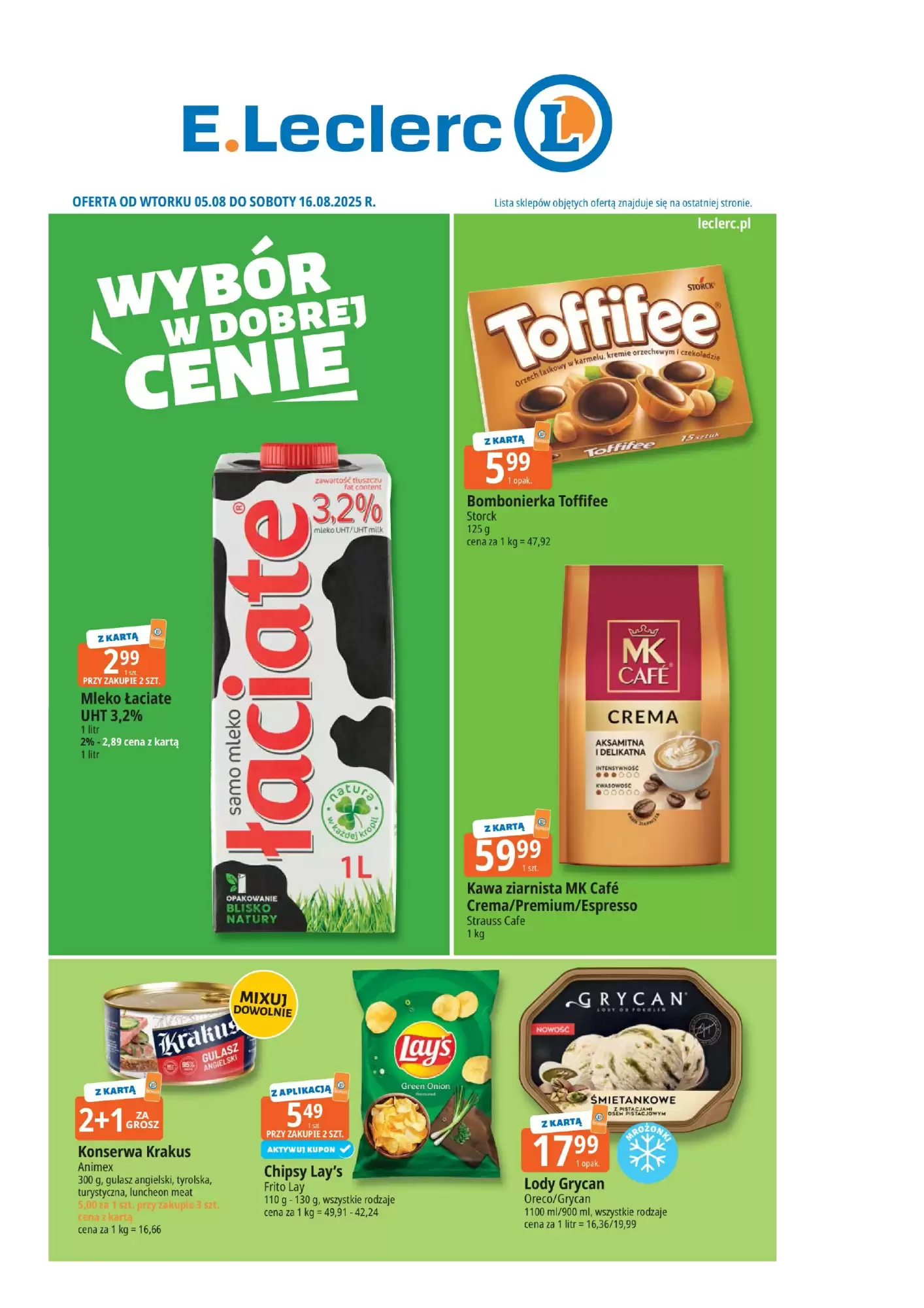 E.Leclerc Gazetka 05.08.2025 - 16.08.2025