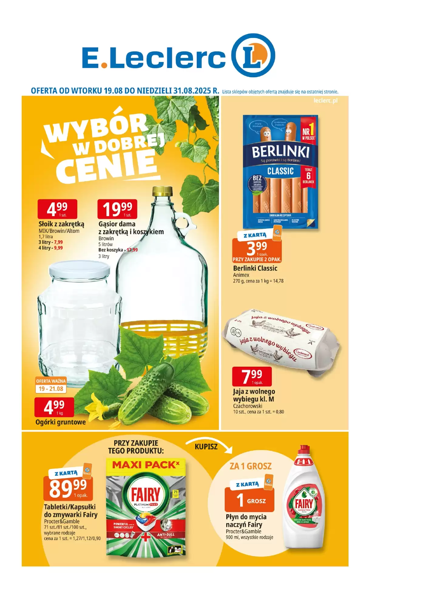 E.Leclerc Gazetka 14.08.2025 - 21.08.2025