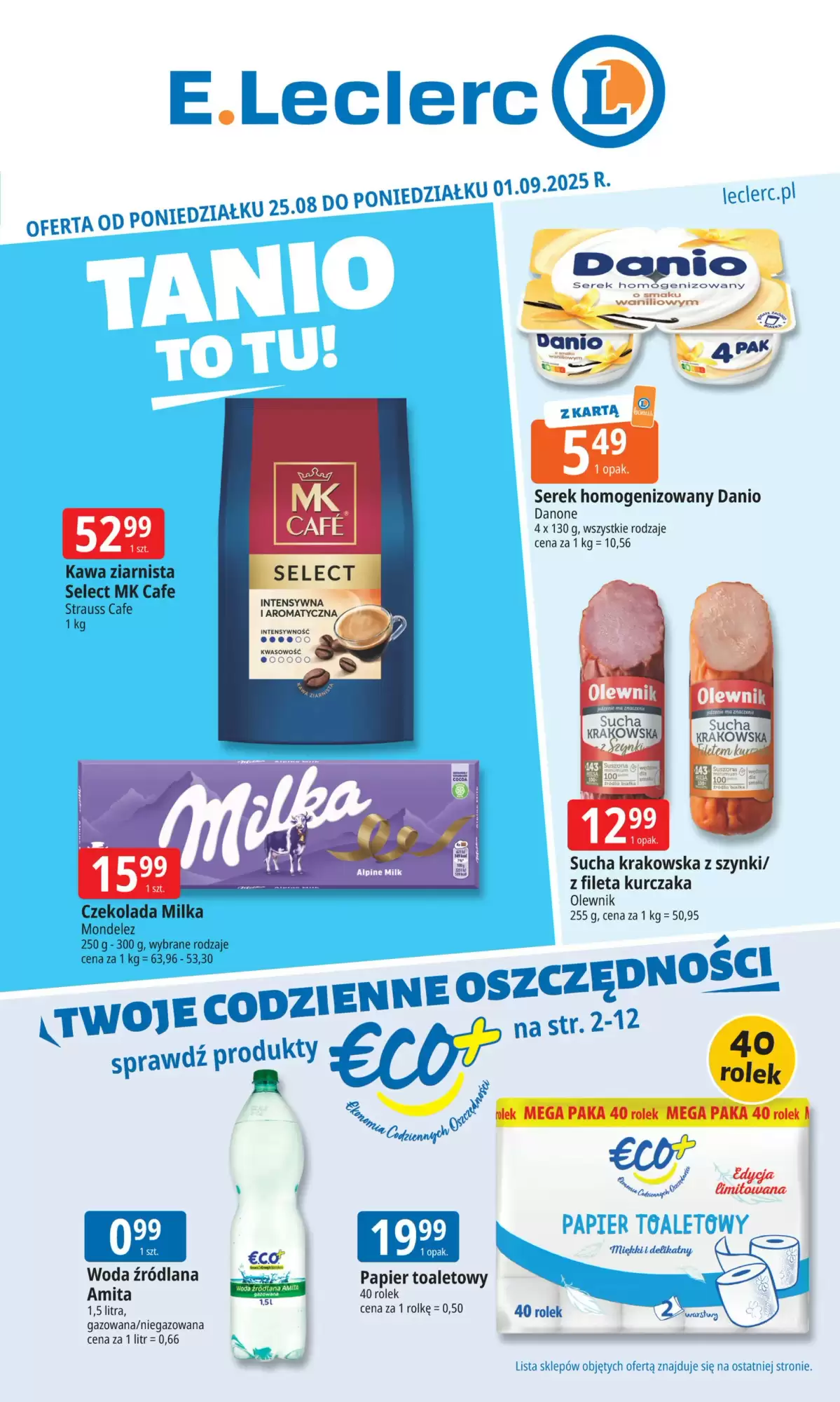 E.Leclerc Gazetka 25.08.2025 - 01.09.2025