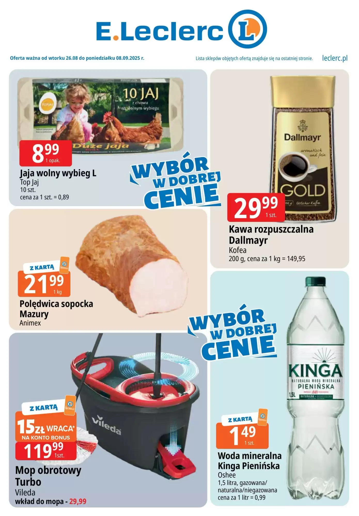 E.Leclerc Gazetka 26.08.2025 - 08.09.2025