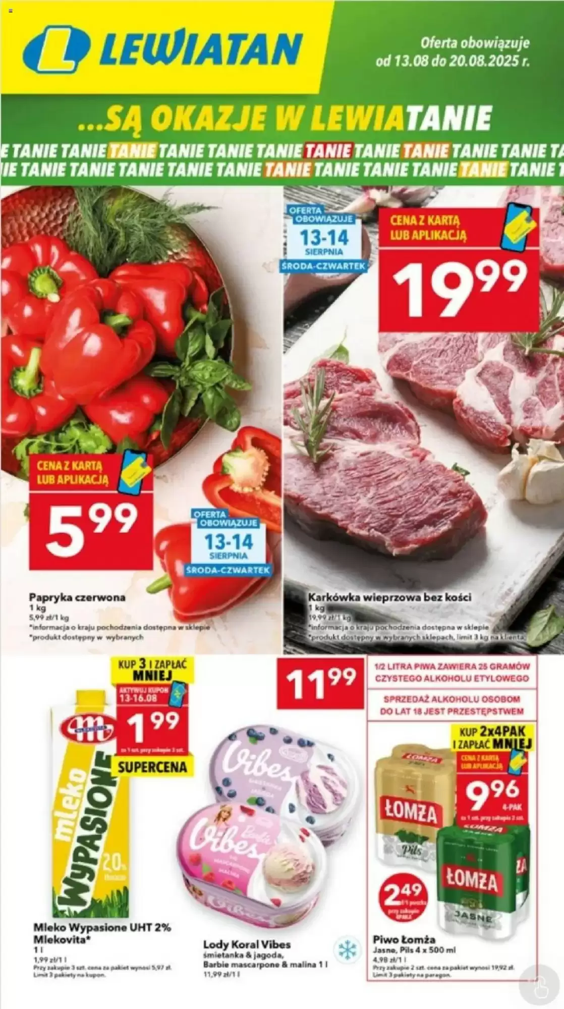 Lewiatan Gazetka 13.08.2025 - 20.08.2025