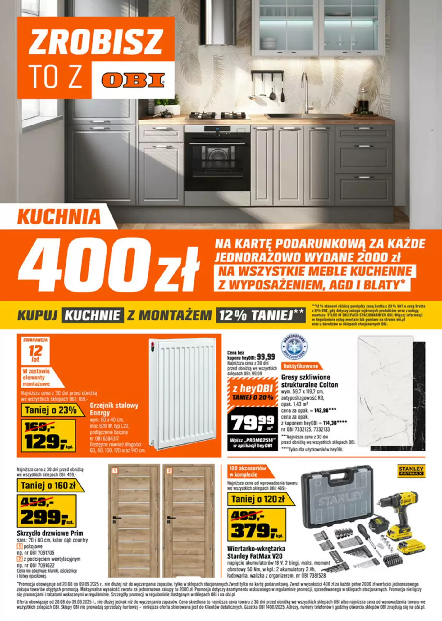 Obi Gazetka 20.08.2025 - 09.09.2025
