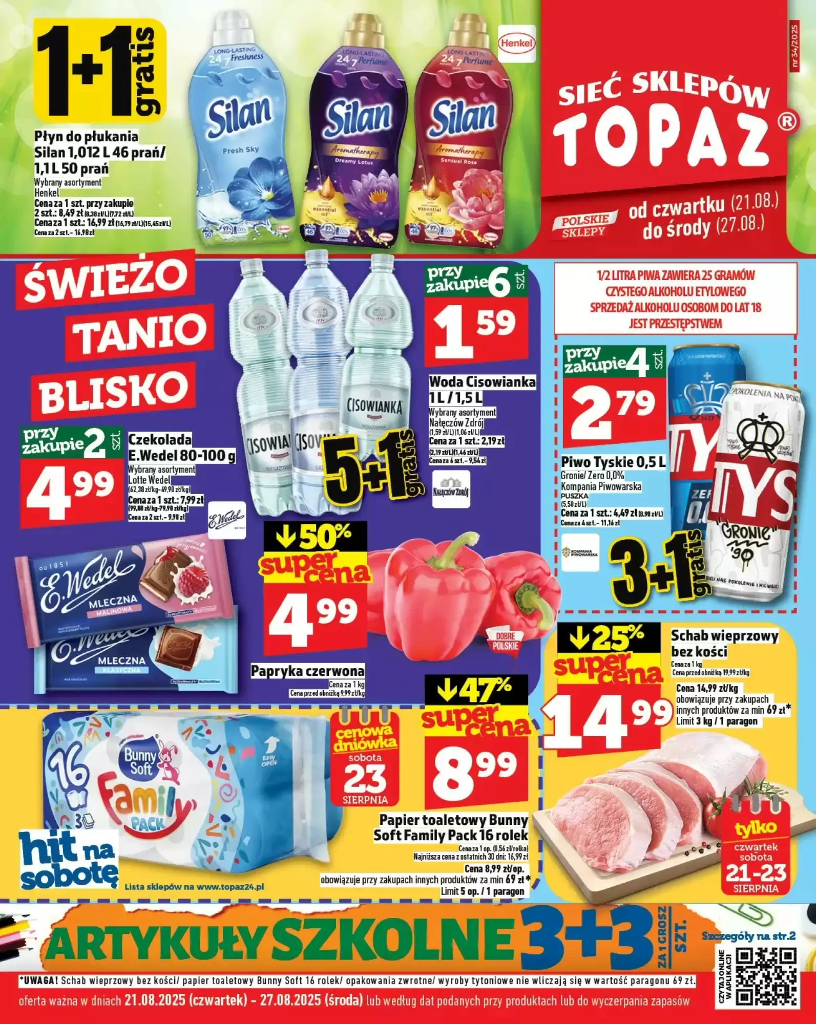 Topaz Gazetka 21.08.2025 - 27.08.2025