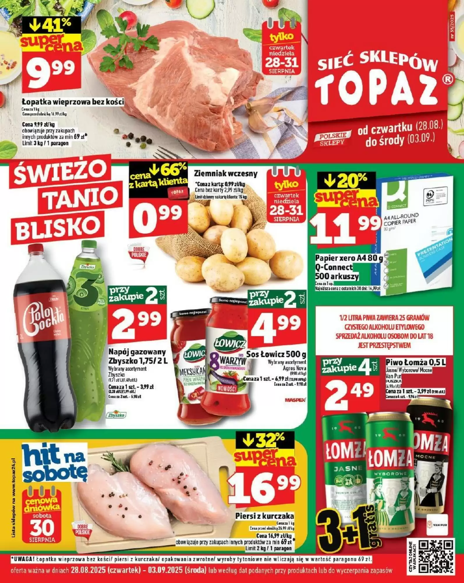 Topaz Gazetka 28.08.2025 - 03.09.2025