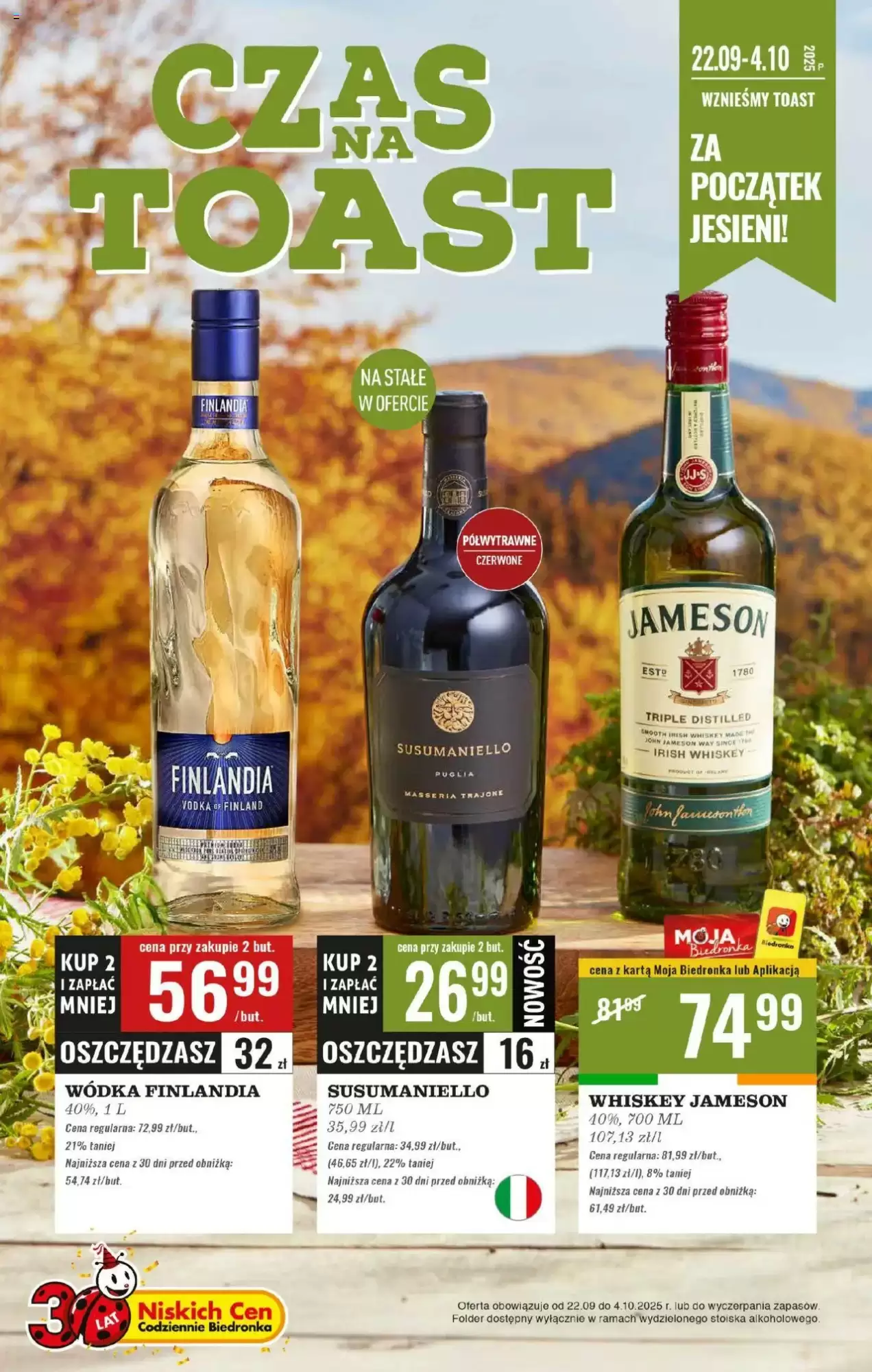 Biedronka Gazetka 22.09.2025 - 04.10.2025