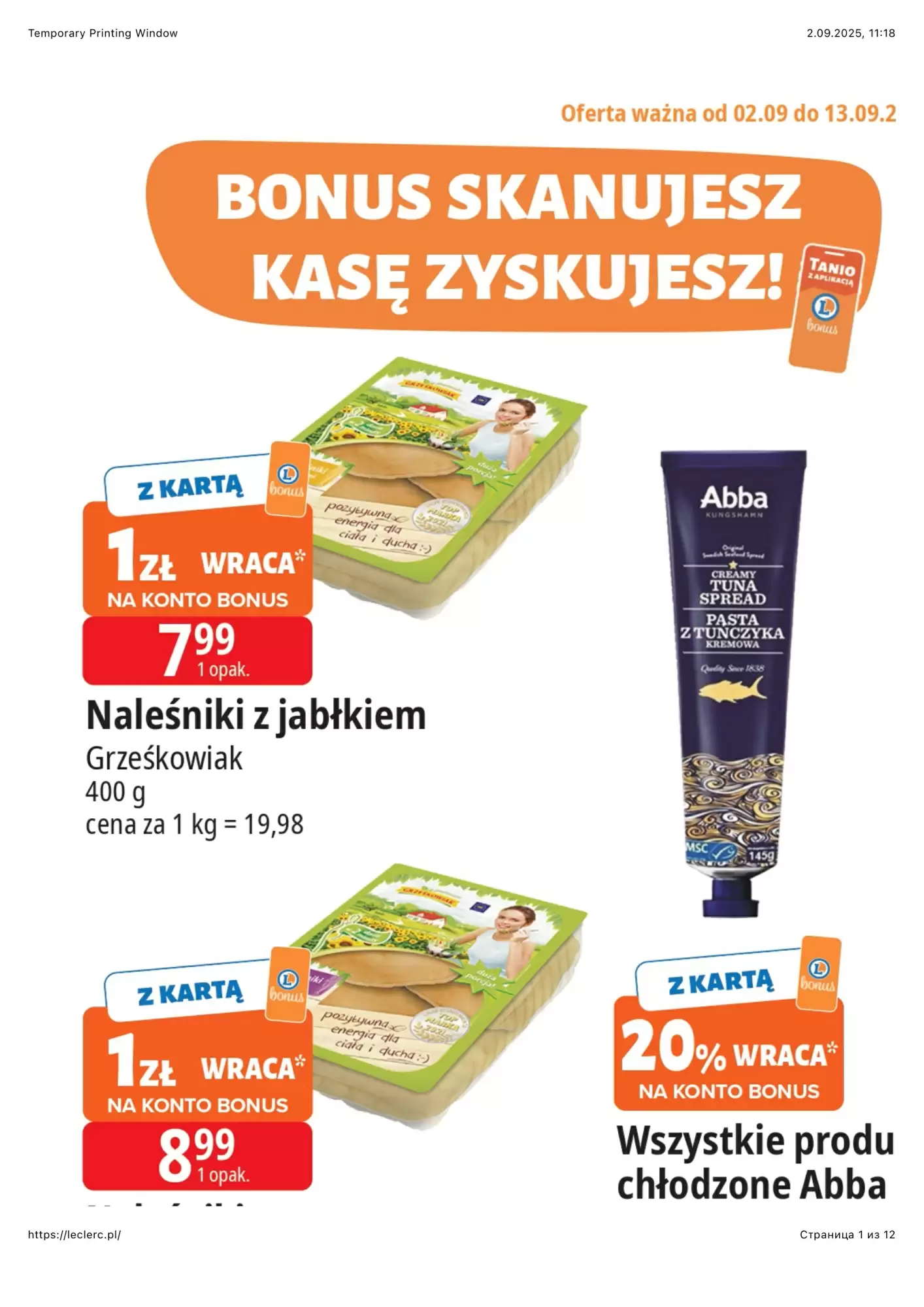 E.Leclerc Gazetka 02.09.2025 - 13.09.2025
