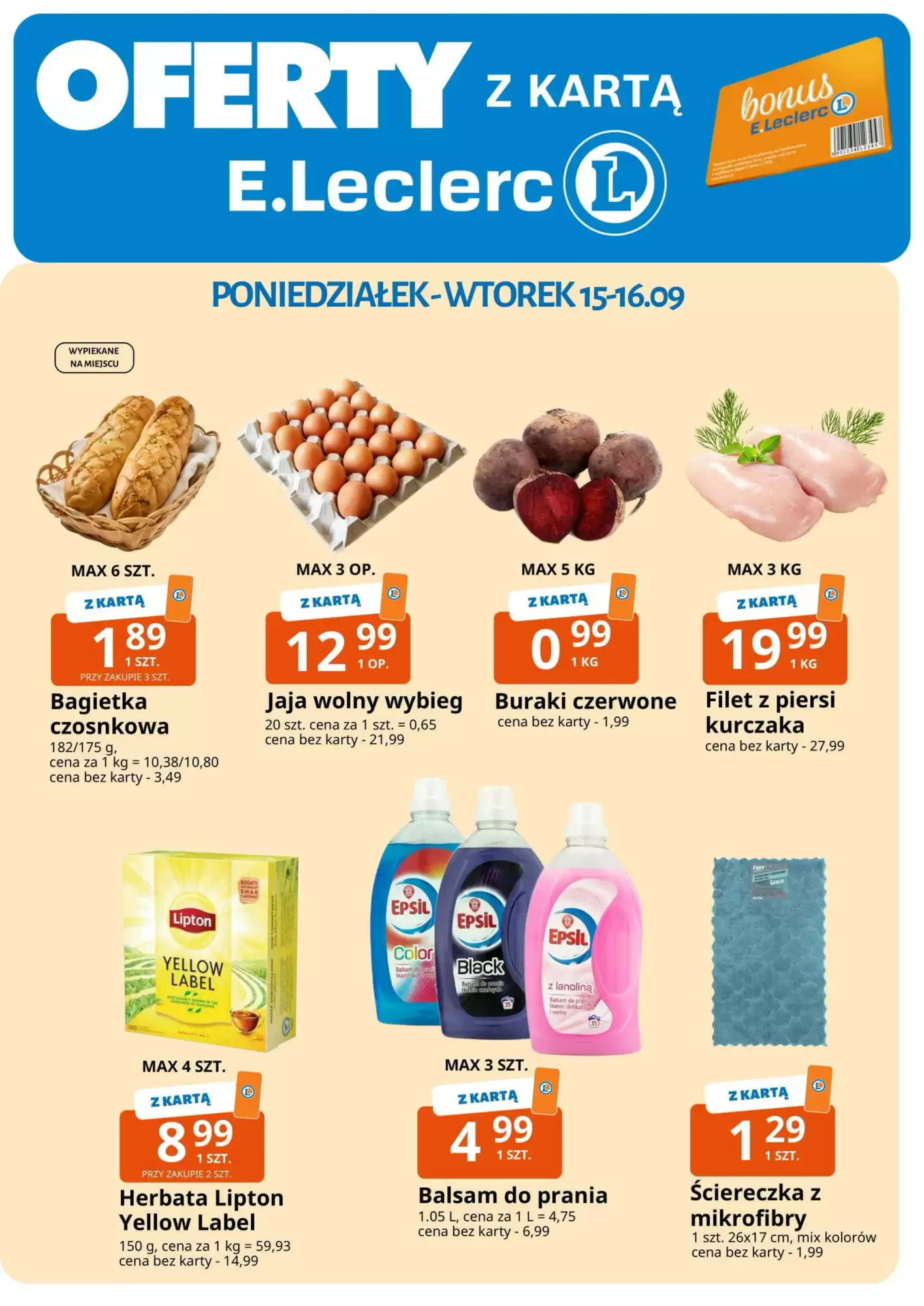 E.Leclerc Gazetka 15.09.2025 - 16.09.2025