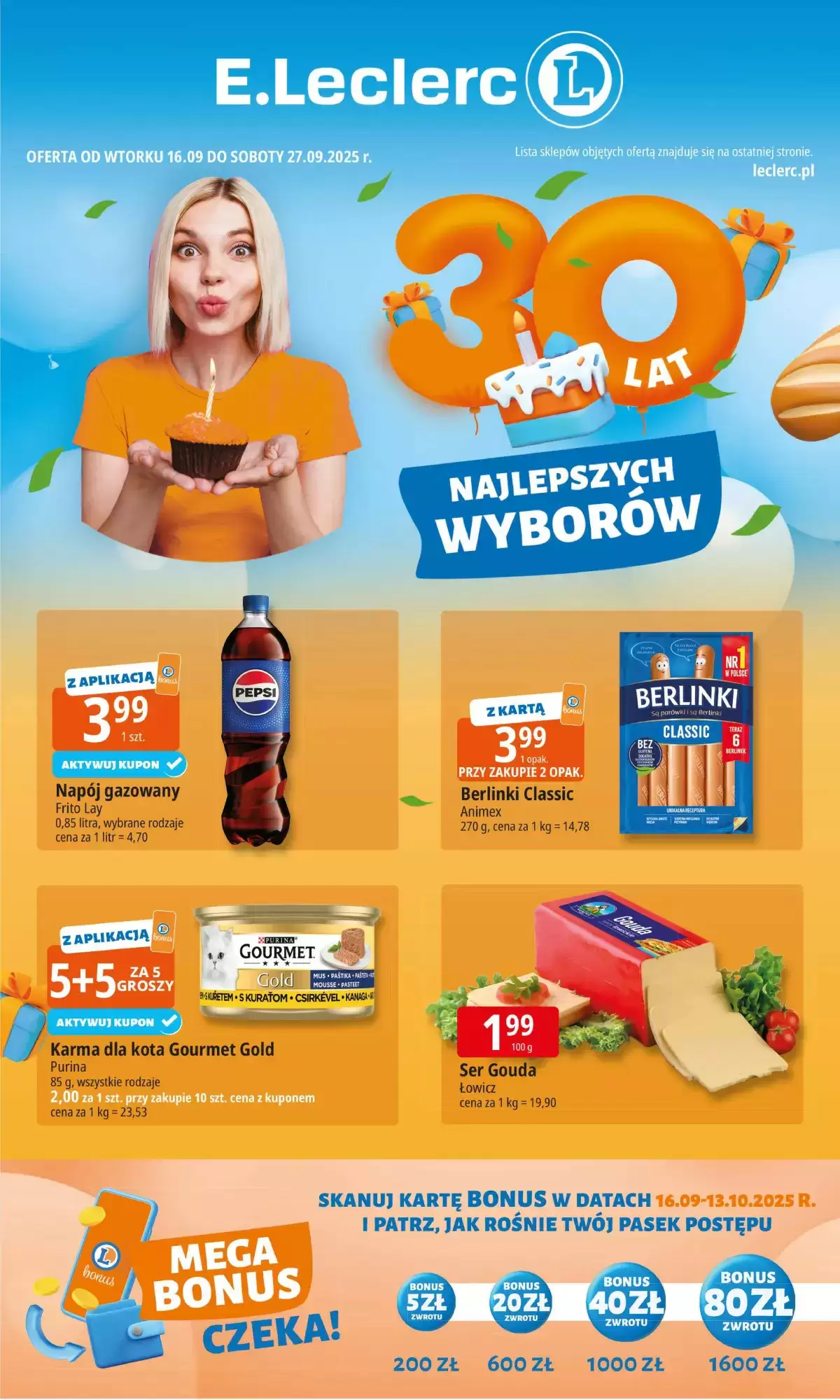 E.Leclerc Gazetka 16.09.2025 - 27.09.2025