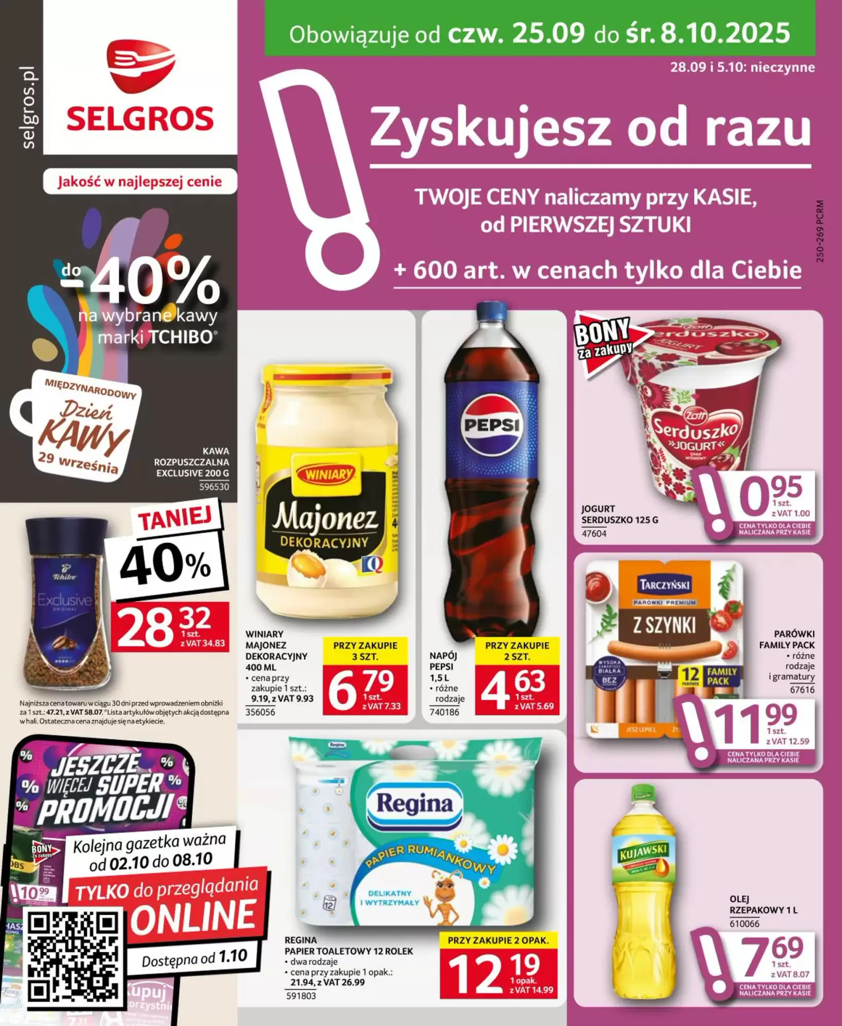 Selgros Gazetka 25.09.2025 - 08.10.2025