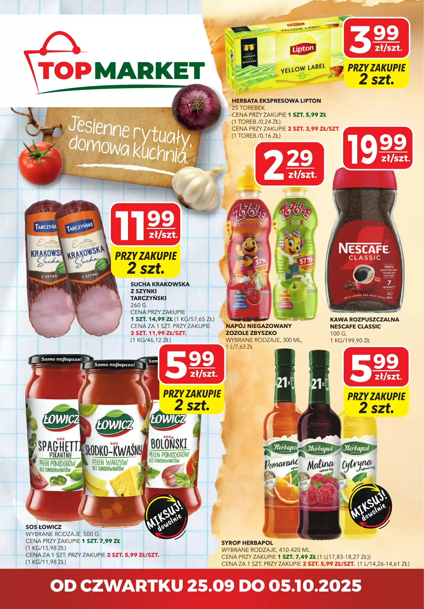 Top Market Gazetka 25.09.2025 - 05.10.2025