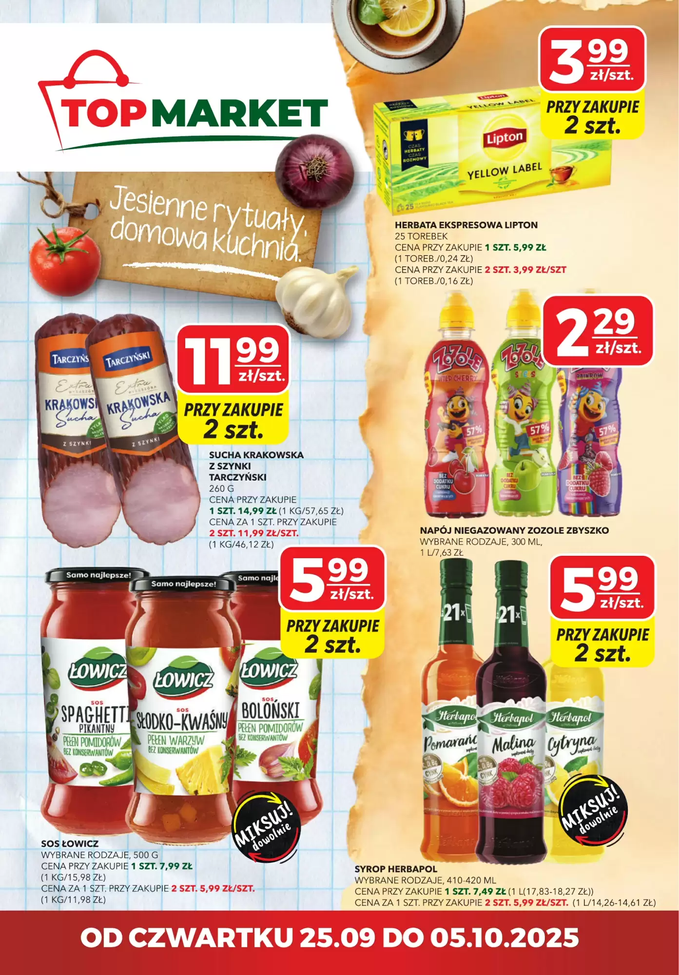Top Market Gazetka 25.09.2025 - 05.10.2025