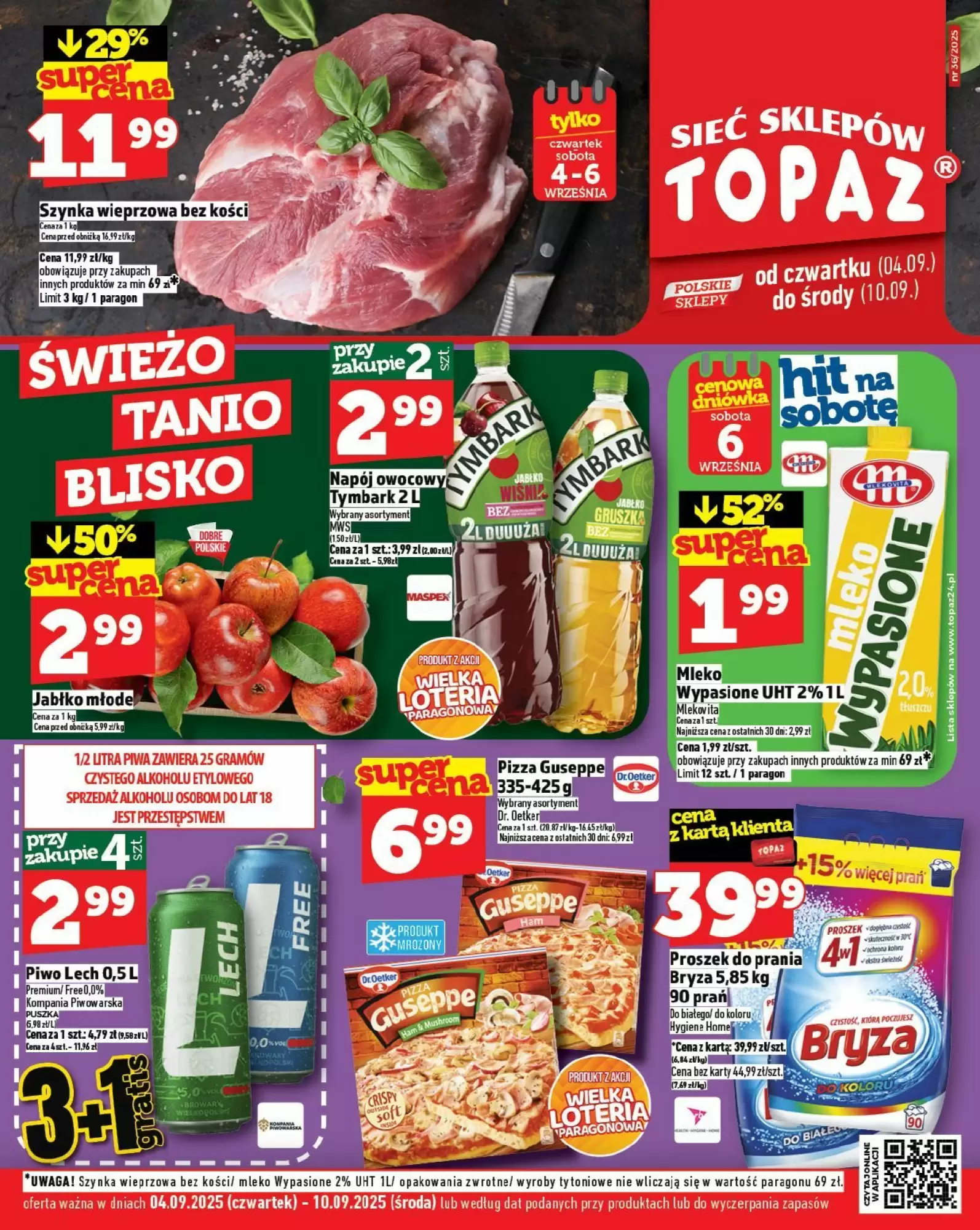 Topaz Gazetka 04.09.2025 - 10.09.2025