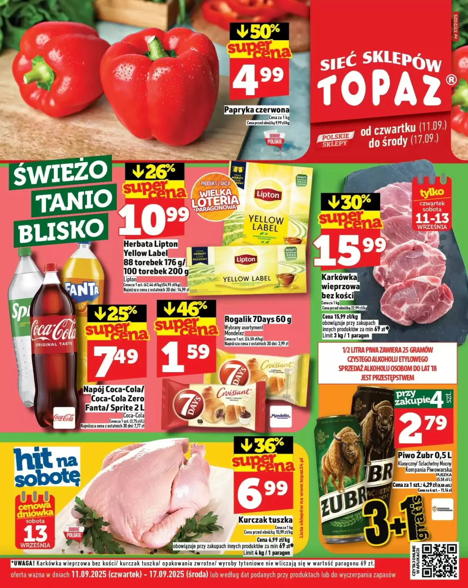 Topaz Gazetka 11.09.2025 - 17.09.2025