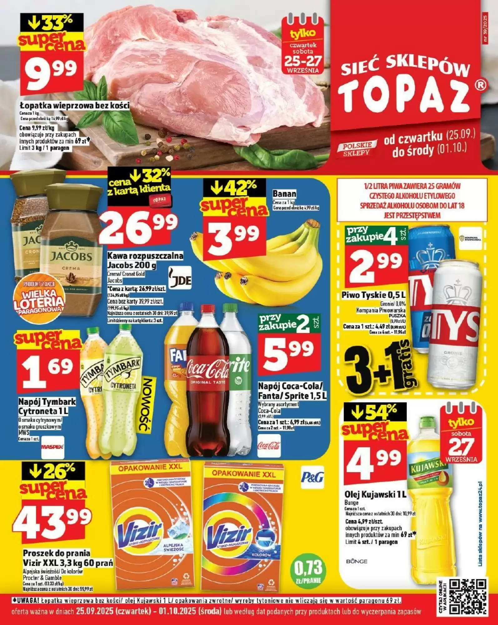 Topaz Gazetka 25.09.2025 - 01.10.2025