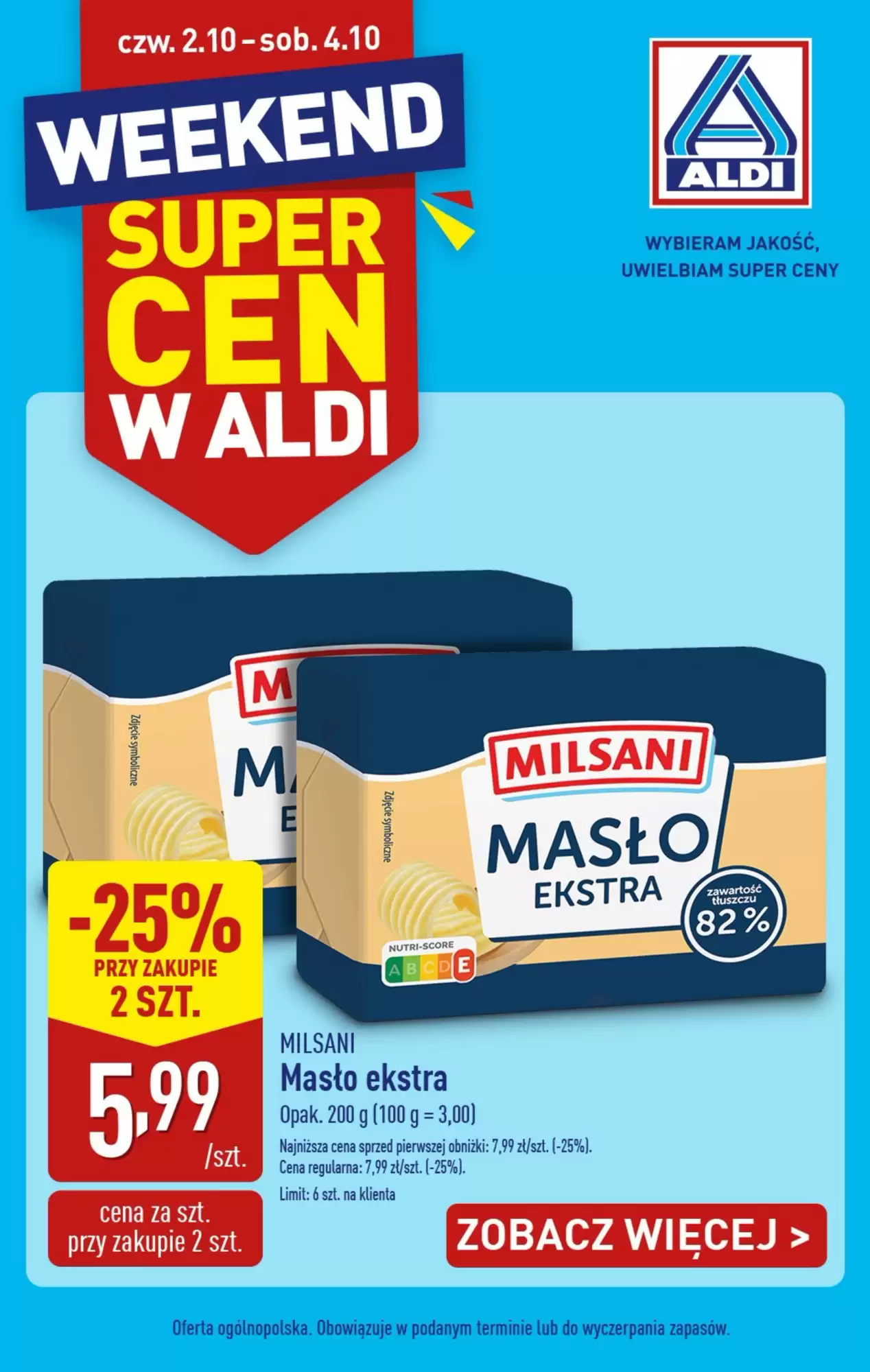 Aldi Gazetka 02.10.2025 - 04.10.2025