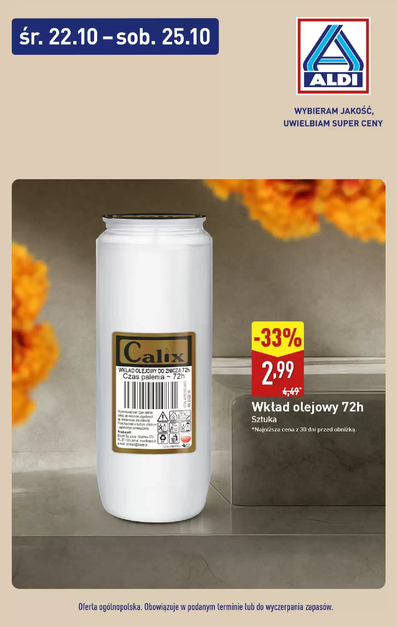 Aldi Gazetka 22.10.2025 - 25.10.2025
