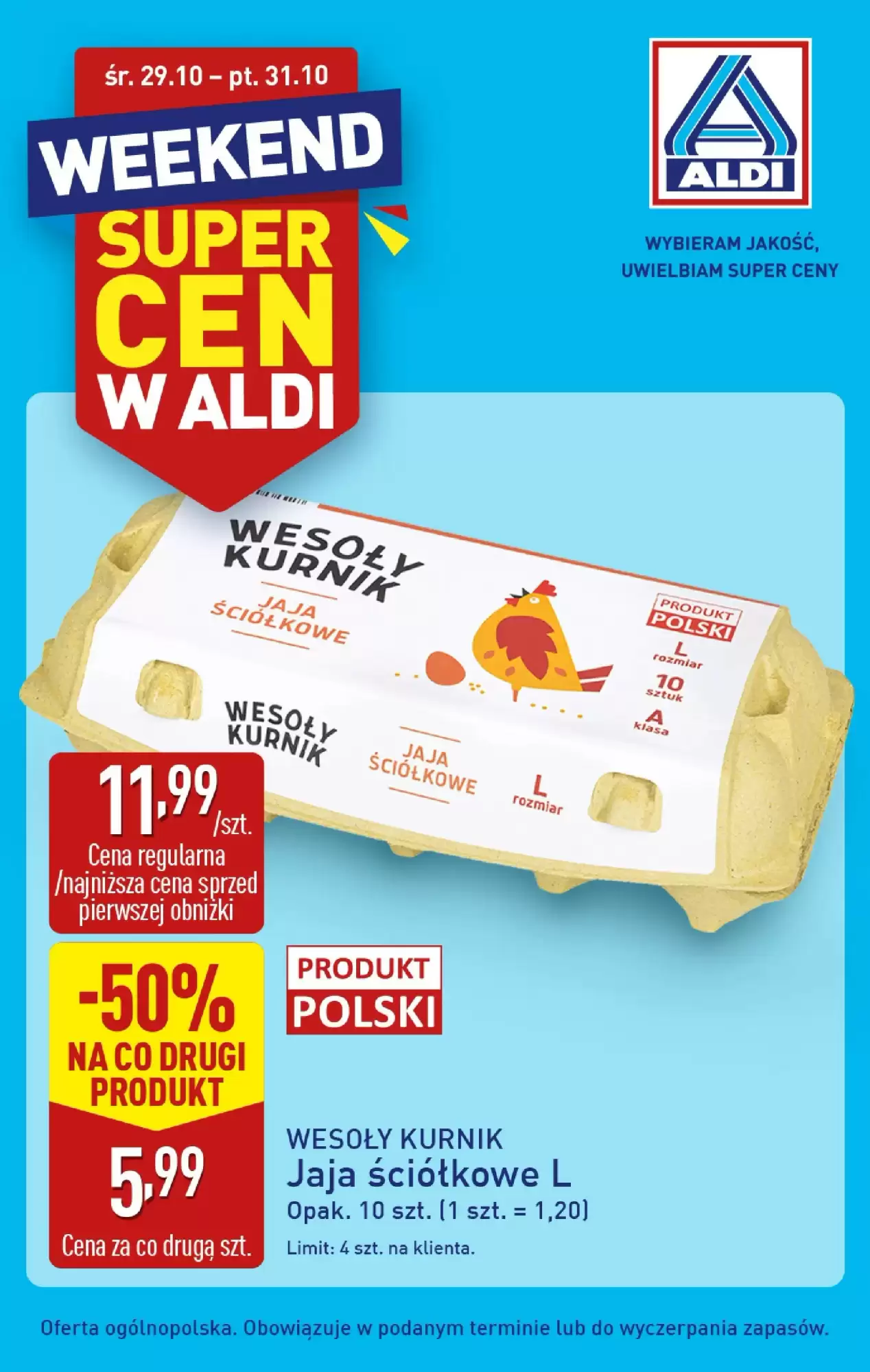 Aldi Gazetka 29.10.2025 - 31.10.2025