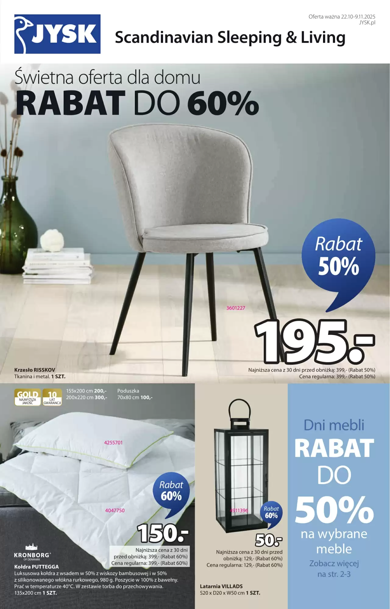 Jysk Gazetka 22.10.2025 - 09.11.2025