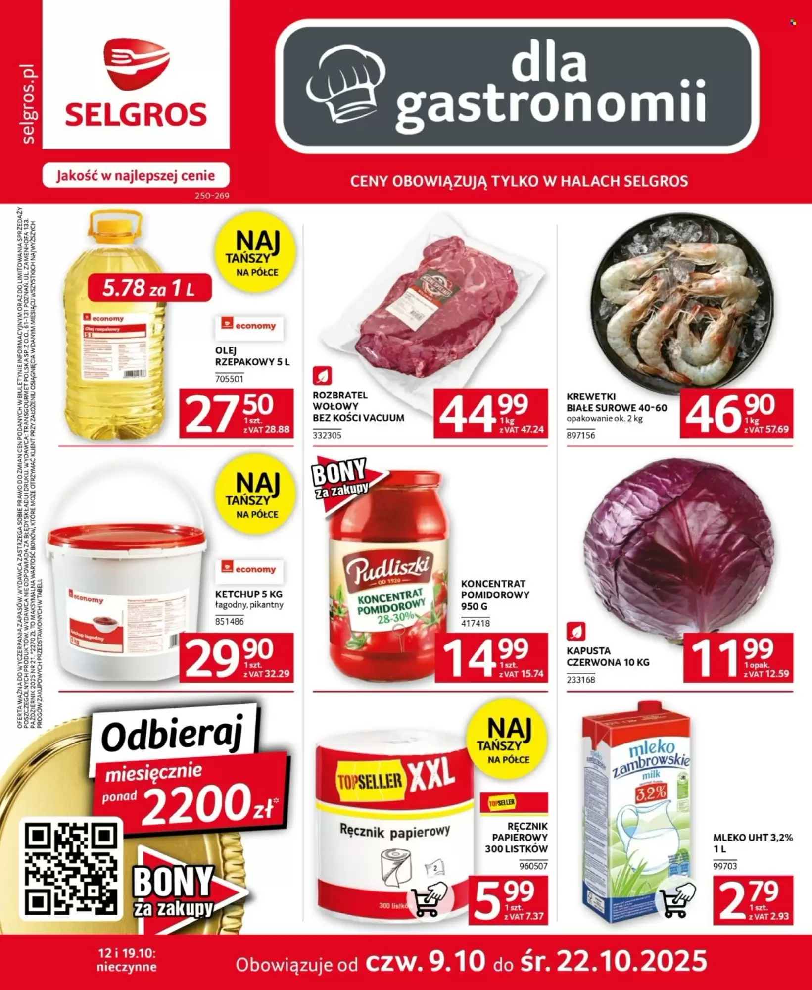 Selgros Gazetka 09.10.2025 - 22.10.2025