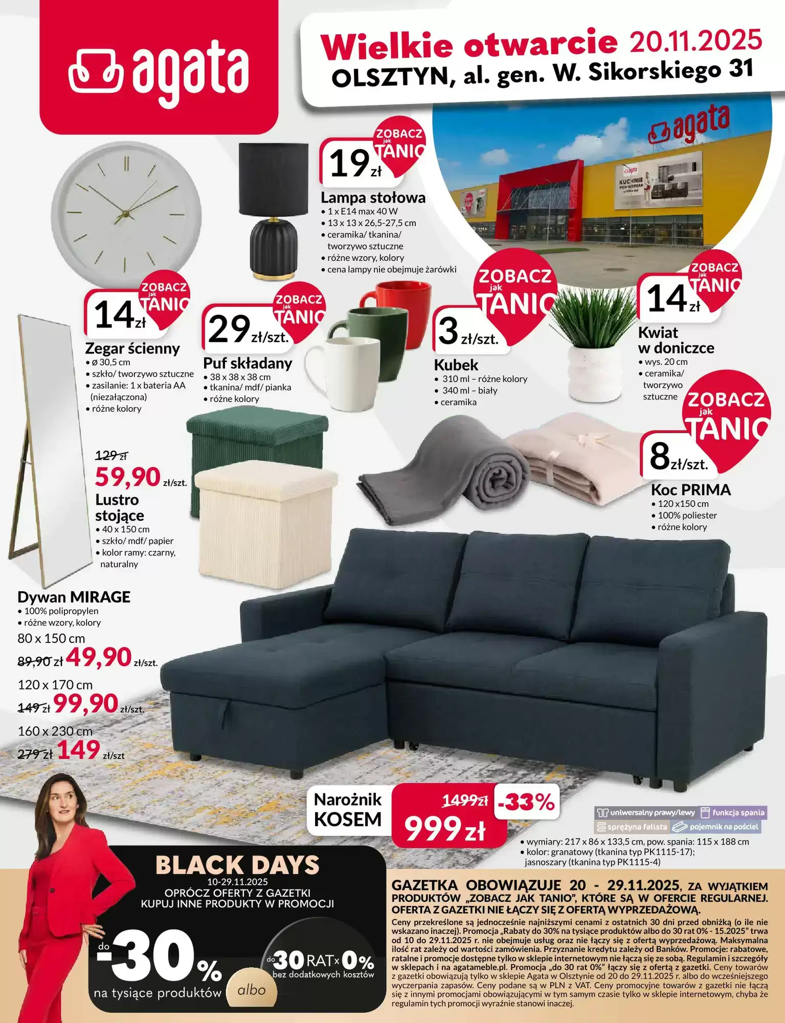 Agata Meble Gazetka 20.11.2025 - 29.11.2025