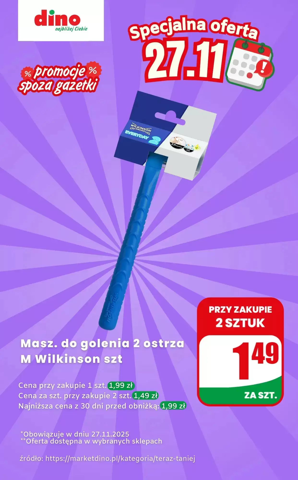 Dino Gazetka 27.11.2025 - 27.11.2025