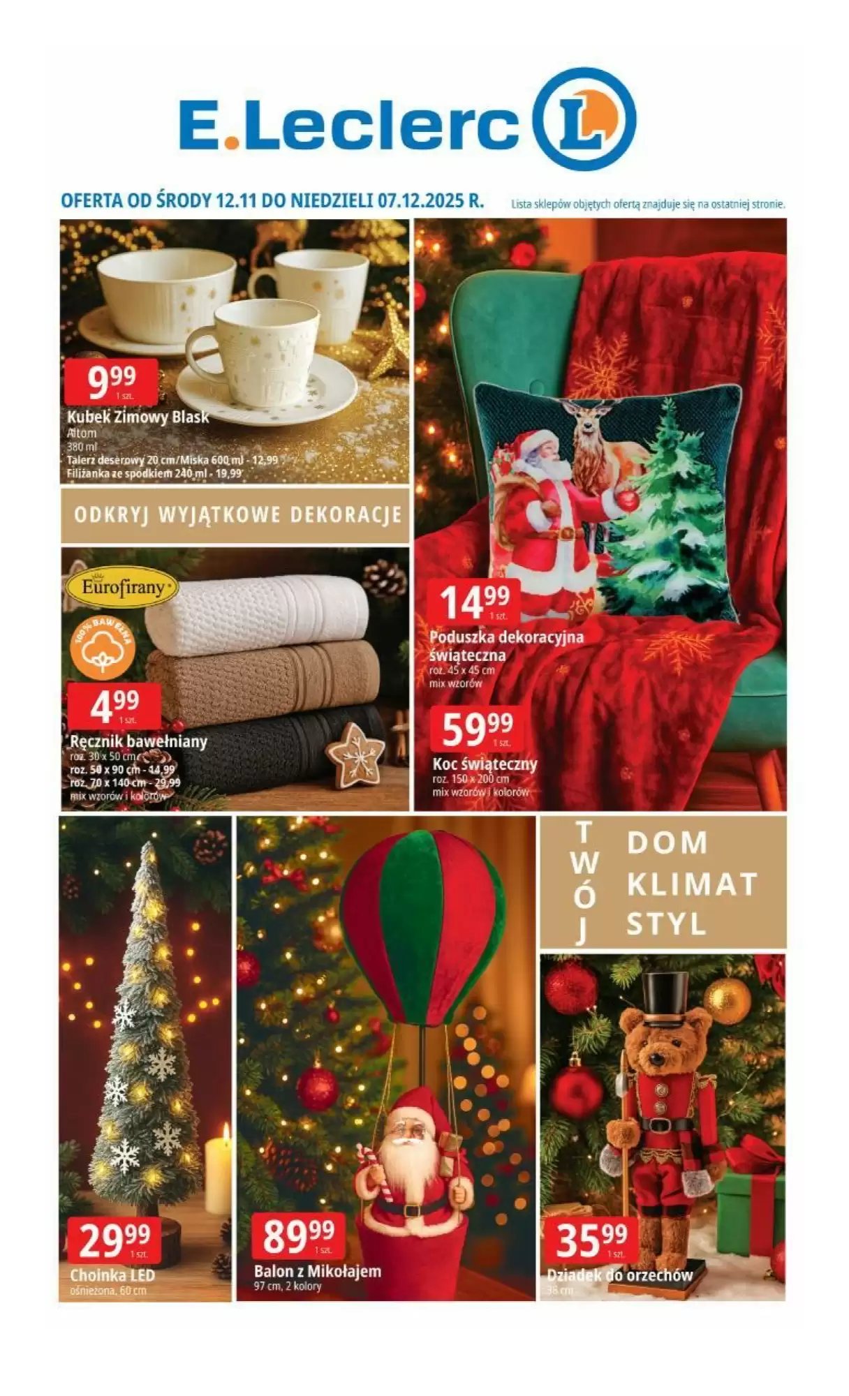 E.Leclerc Gazetka 12.11.2025 - 07.12.2025