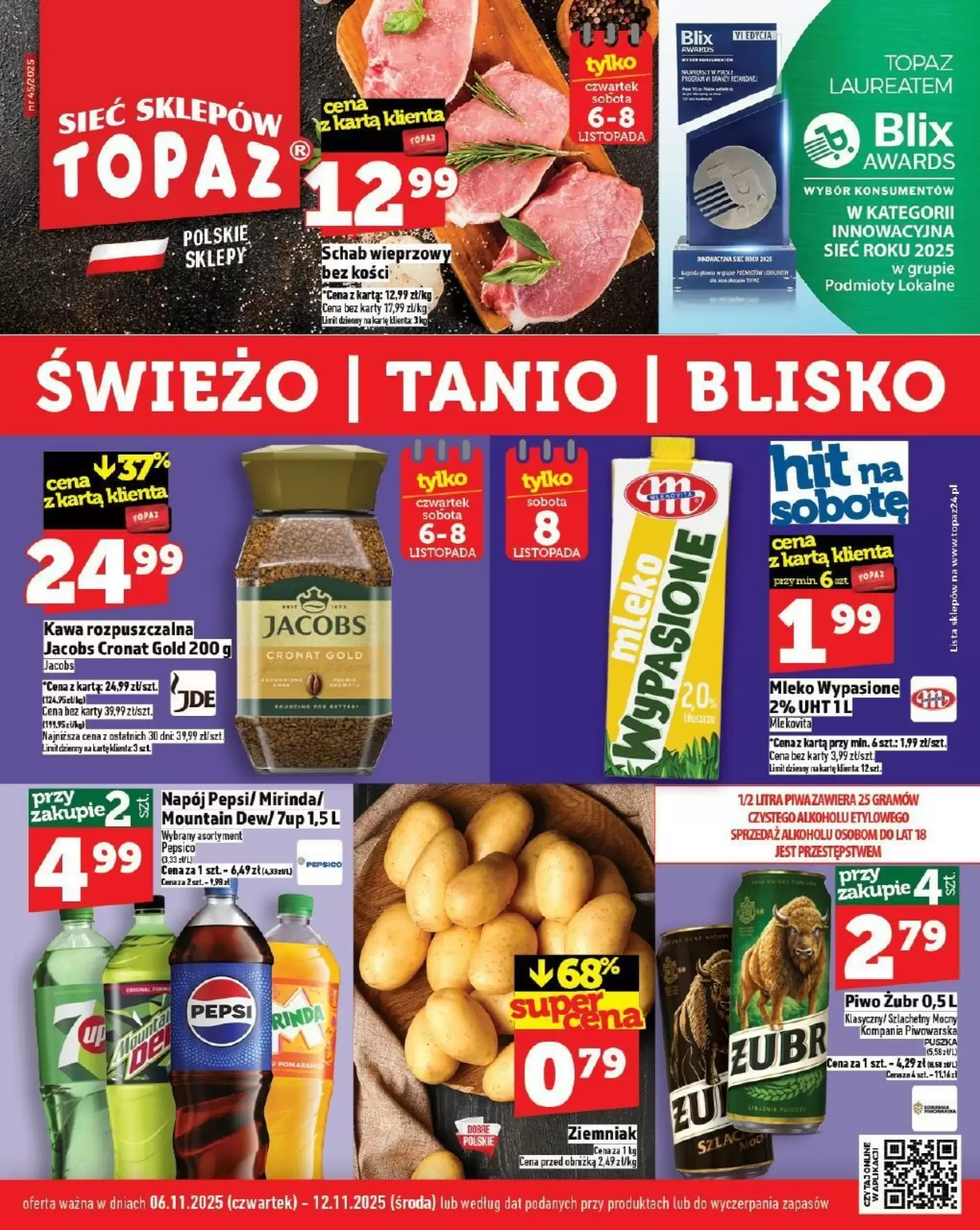 Topaz Gazetka 06.11.2025 - 12.11.2025