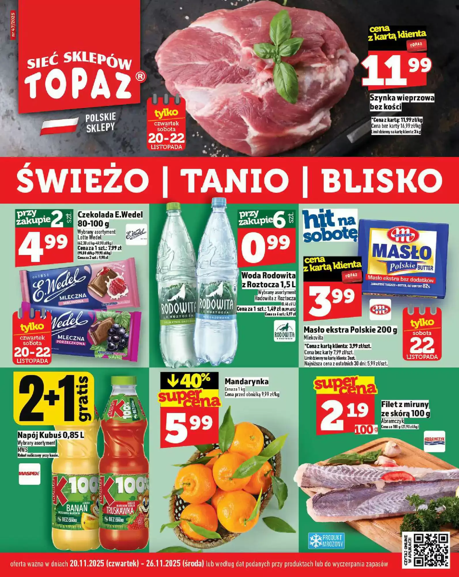 Topaz Gazetka 20.11.2025 - 26.11.2025