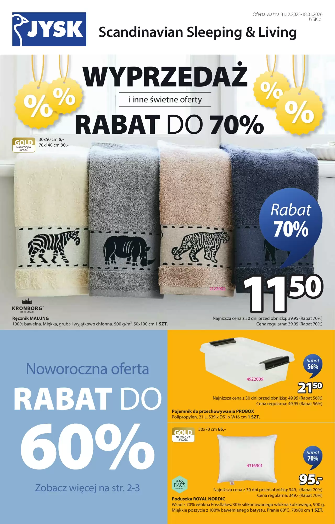 Jysk Gazetka 31.12.2025 - 18.01.2026