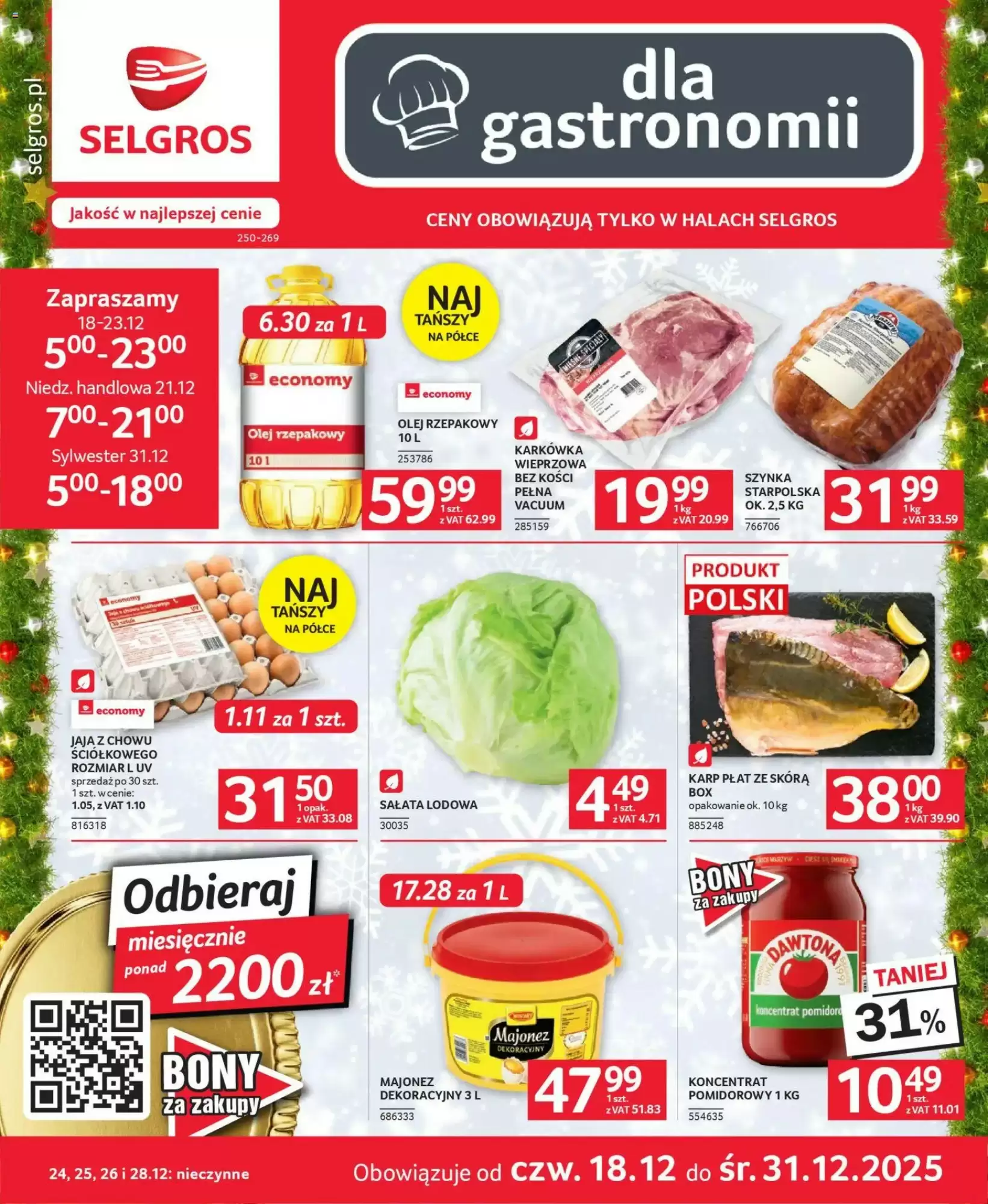 Selgros Gazetka 18.12.2025 - 31.12.2025