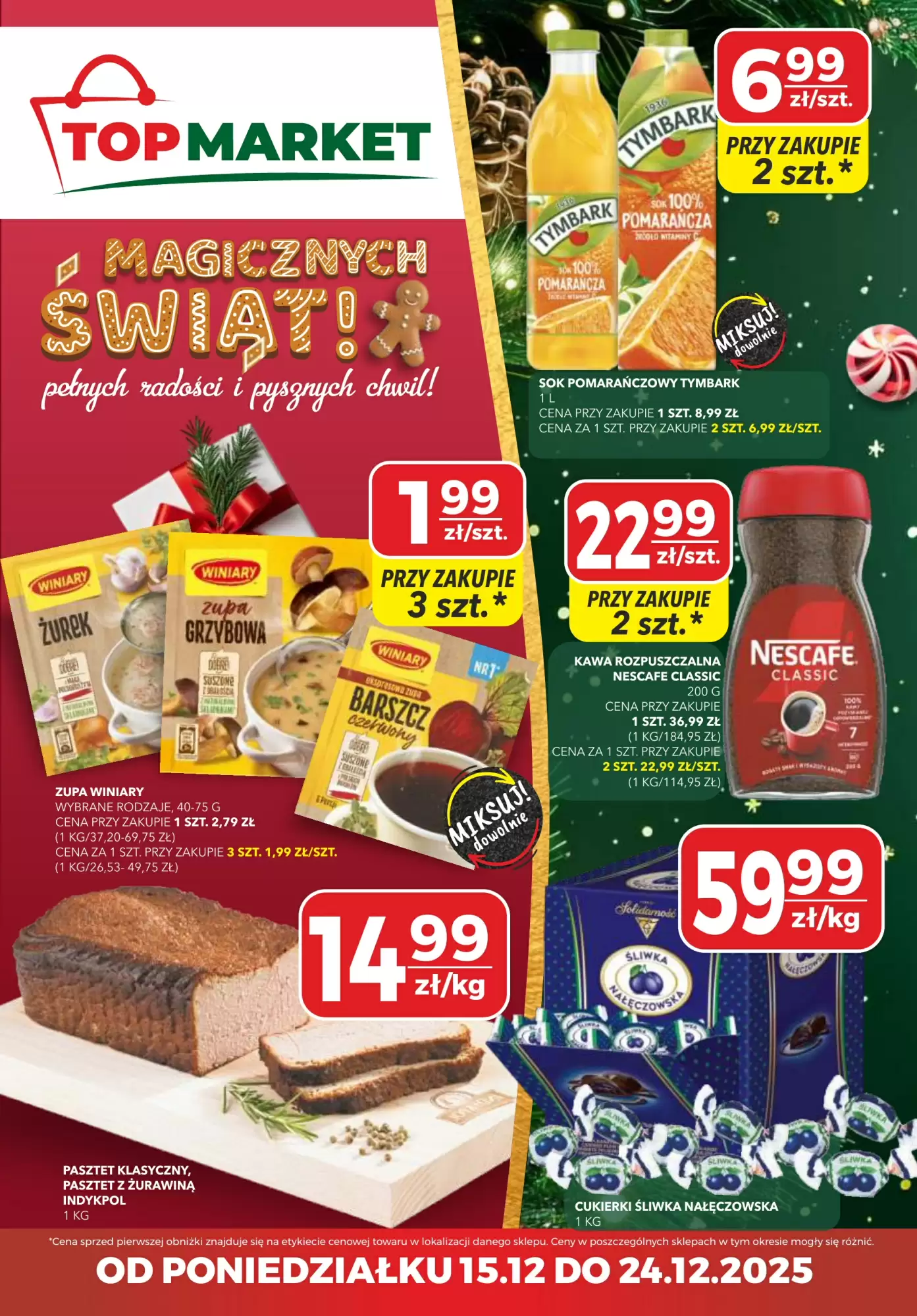 Top Market Gazetka 15.12.2025 - 24.12.2025