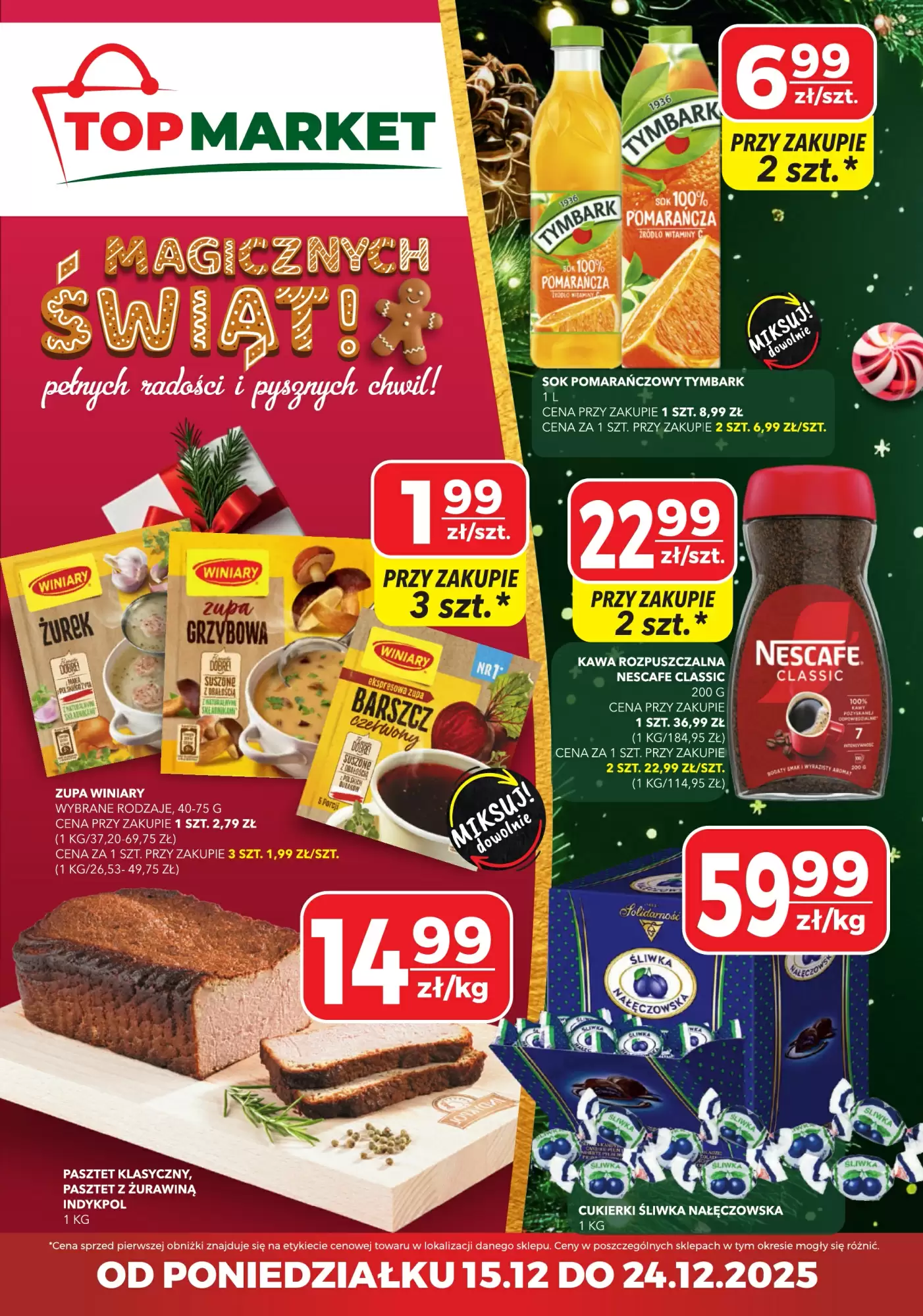 Top Market Gazetka 15.12.2025 - 24.12.2025