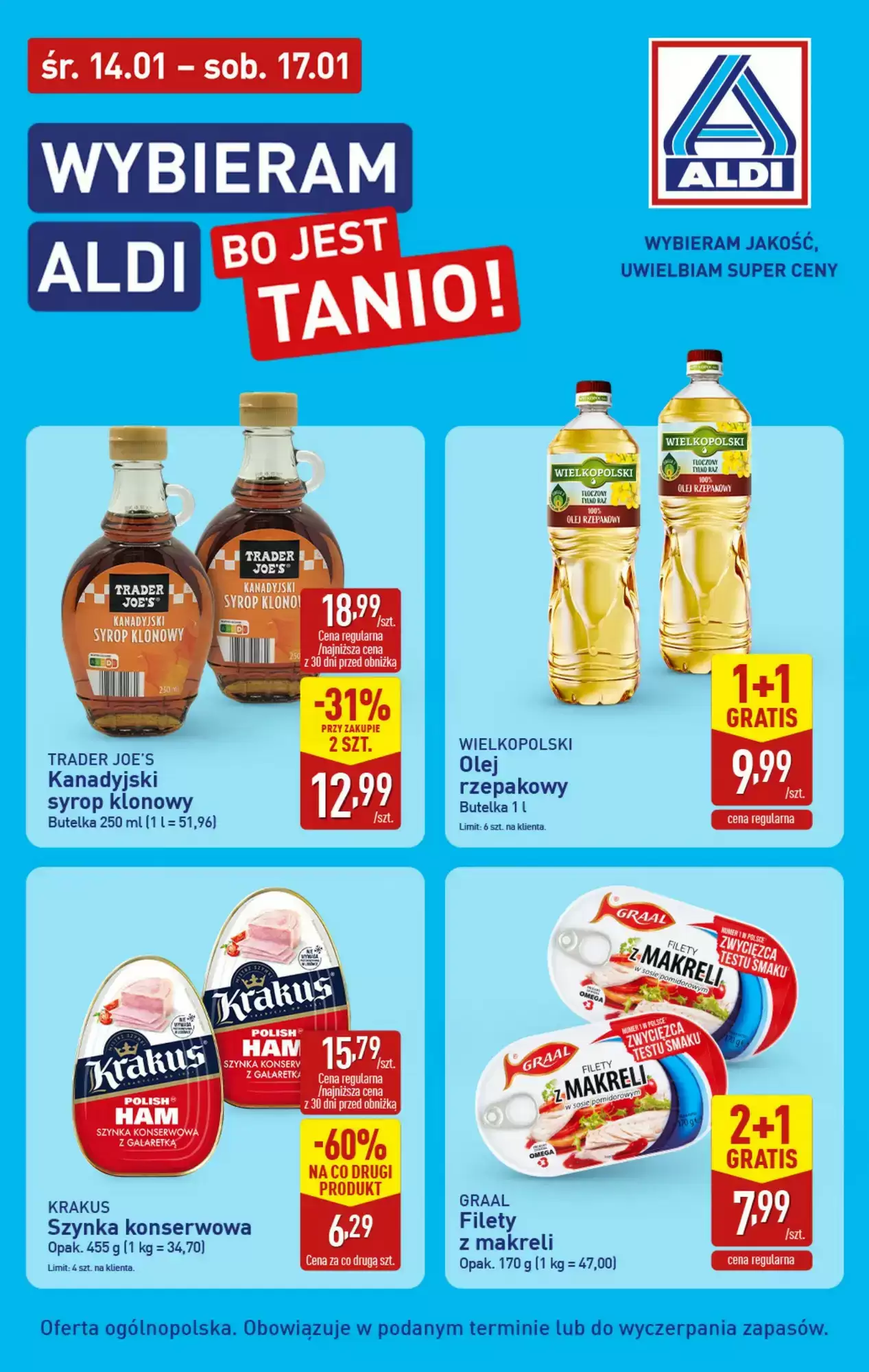 Aldi Gazetka 14.01.2026 - 17.01.2026