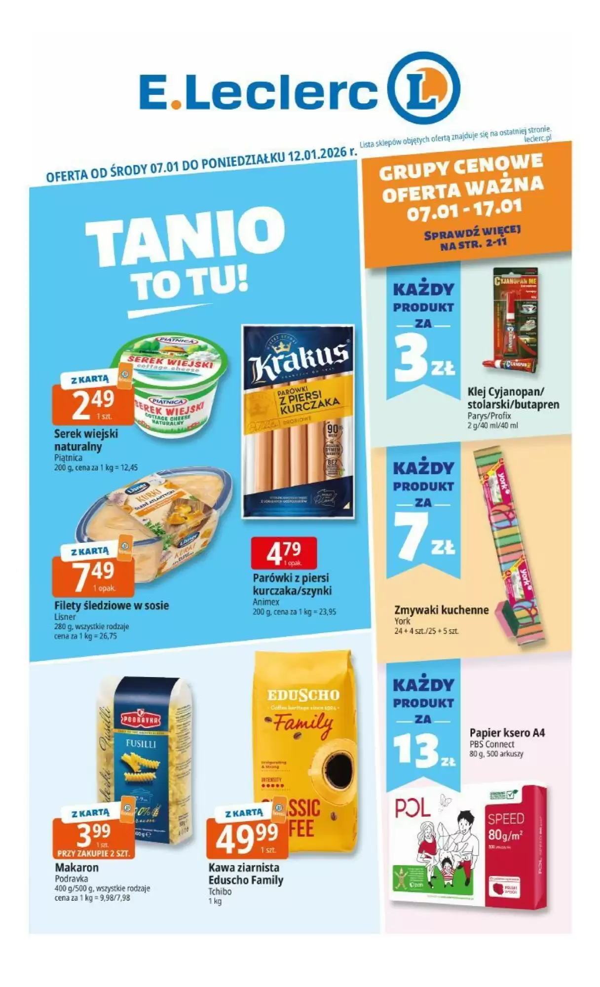 E.Leclerc Gazetka 07.01.2026 - 12.01.2026