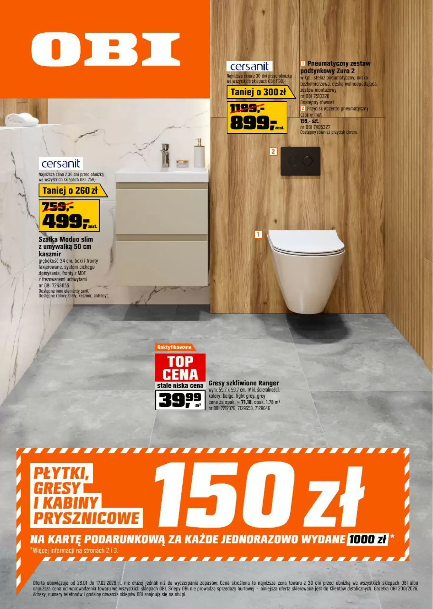 Obi Gazetka 28.01.2026 - 17.02.2026