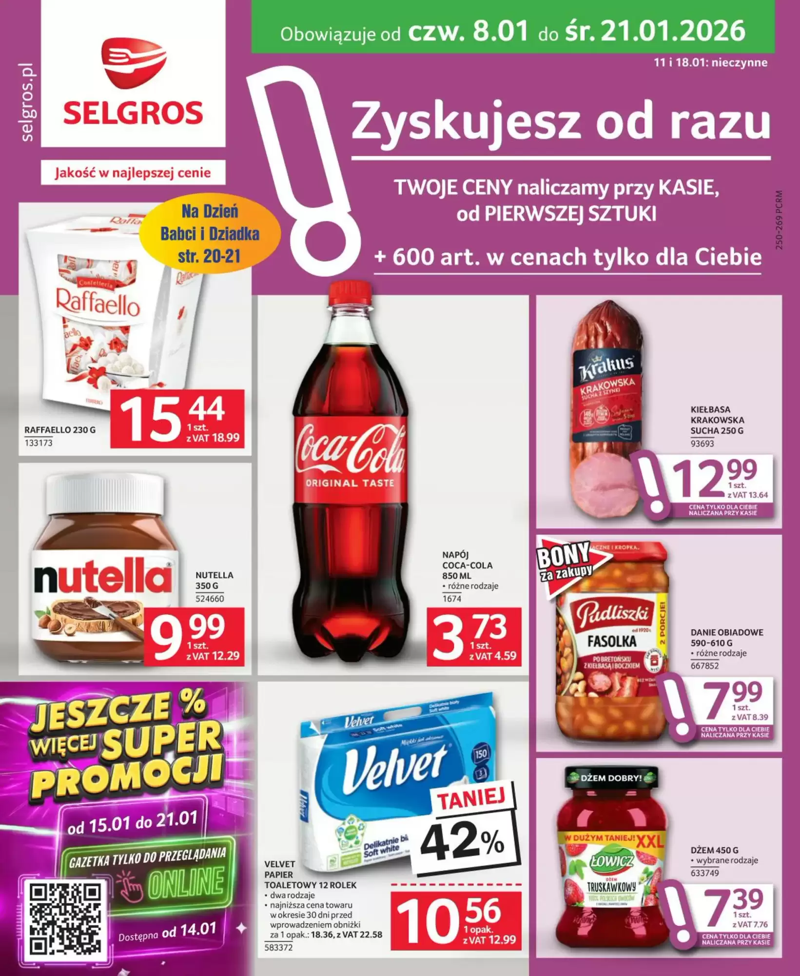 Selgros Gazetka 08.01.2026 - 21.01.2026