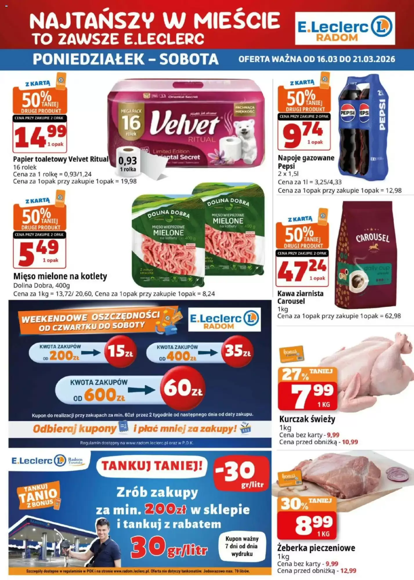 E.Leclerc Gazetka 16.03.2026 - 21.03.2026