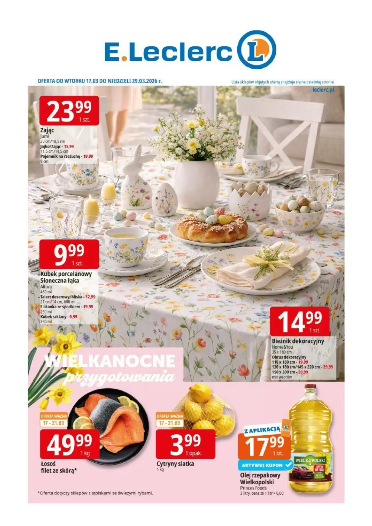 E.Leclerc Gazetka 17.03.2026 - 29.03.2026