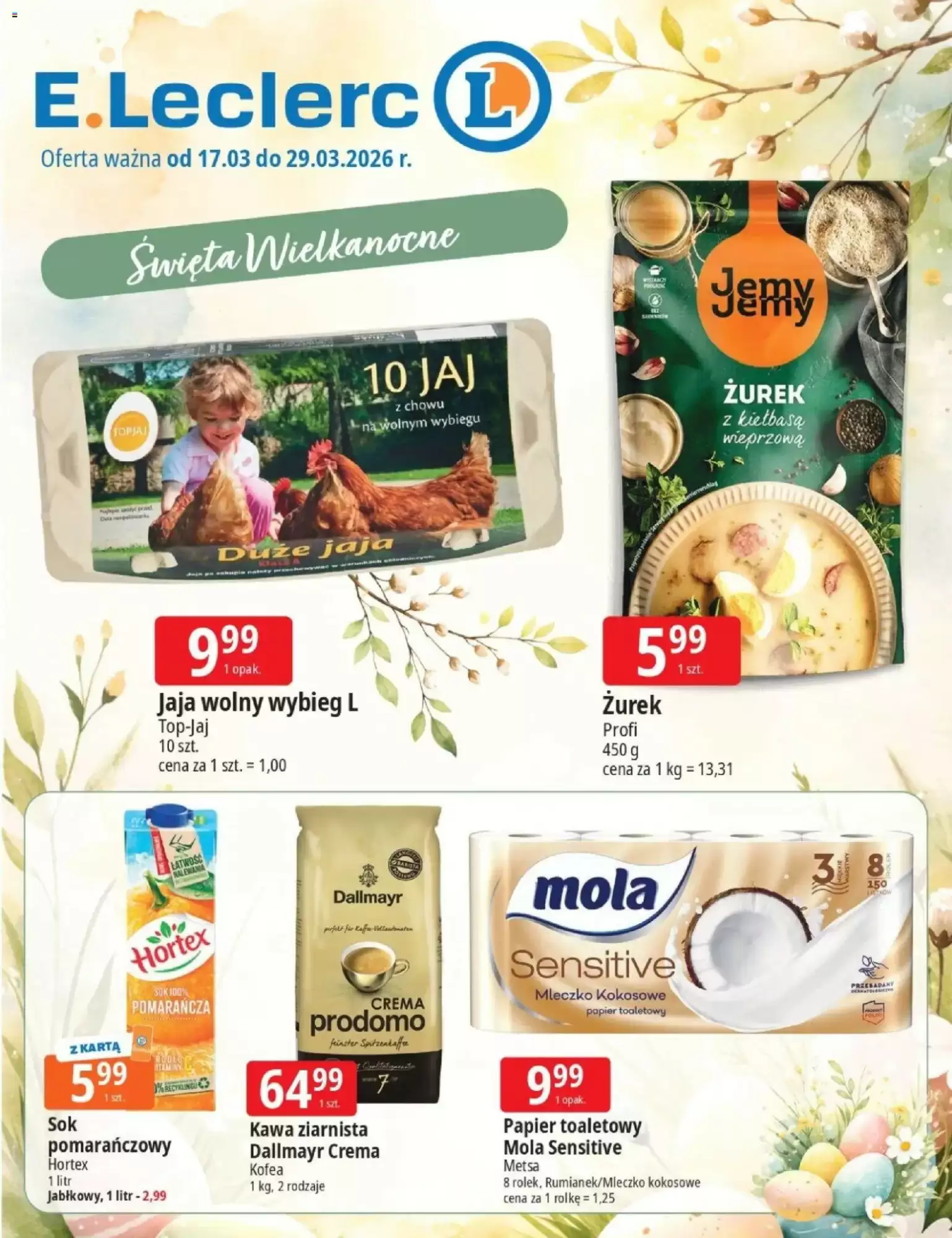 E.Leclerc Gazetka 17.03.2026 - 29.03.2026