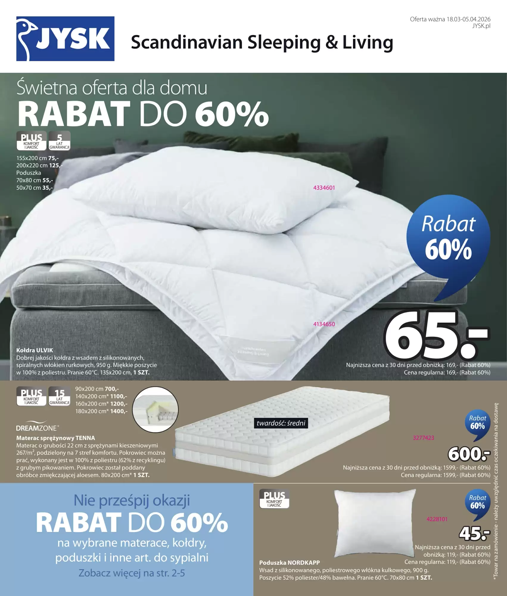 Jysk Gazetka 18.03.2026 - 05.04.2026