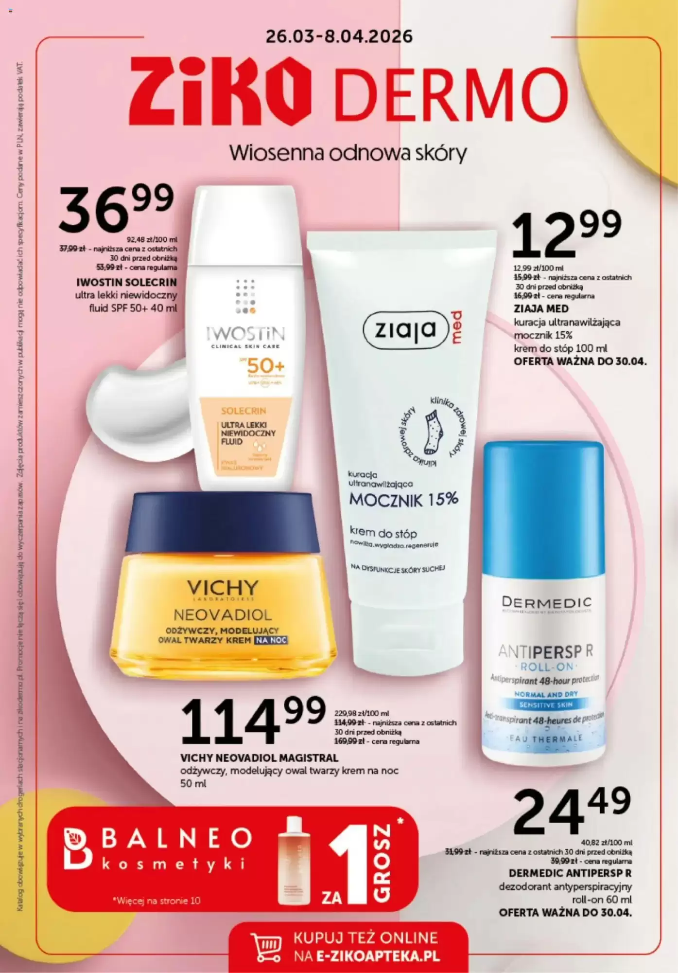 Ziko Dermo Gazetka 26.03.2026 - 08.04.2026
