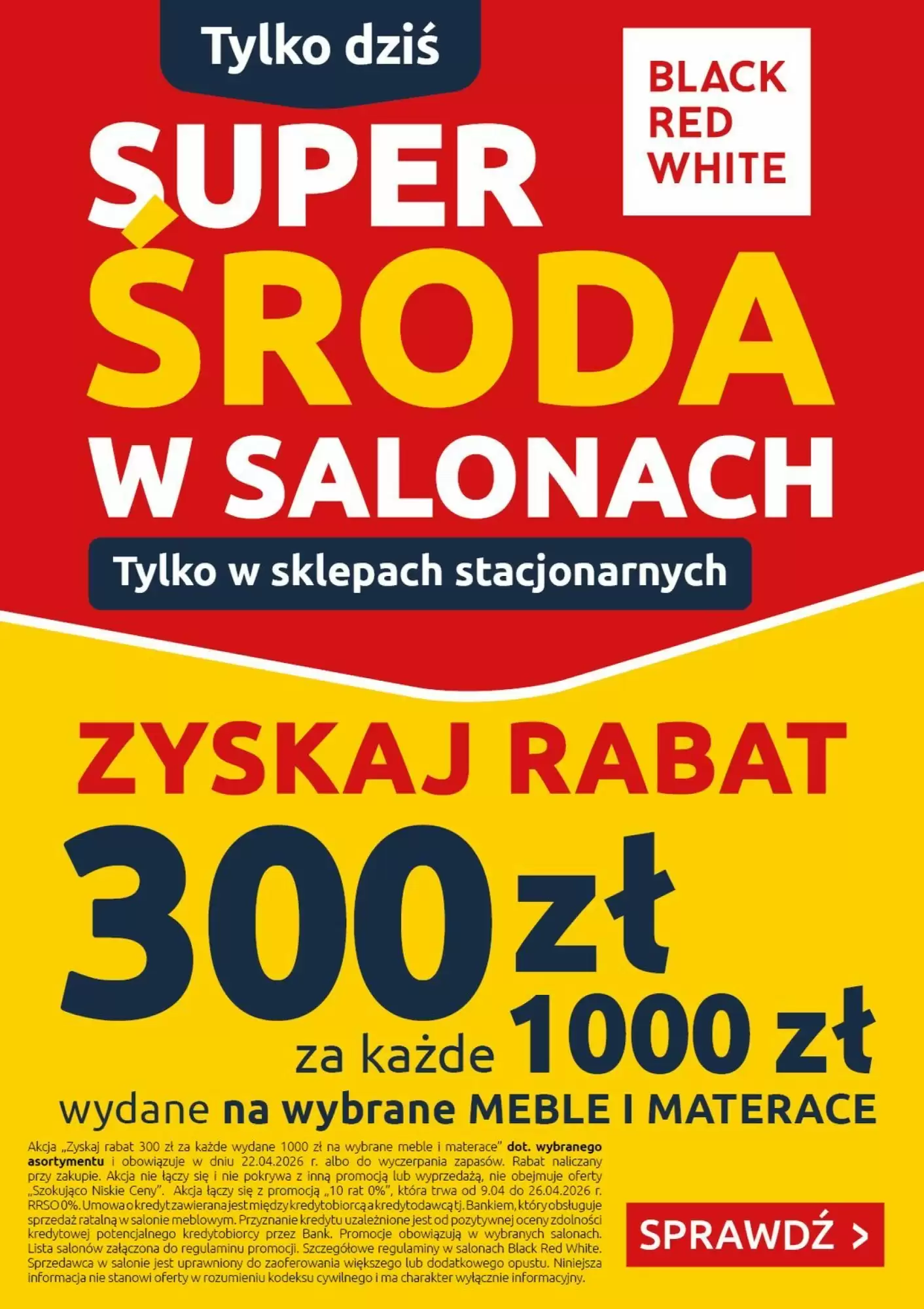 Black Red White Gazetka 22.04.2026 - 22.04.2026