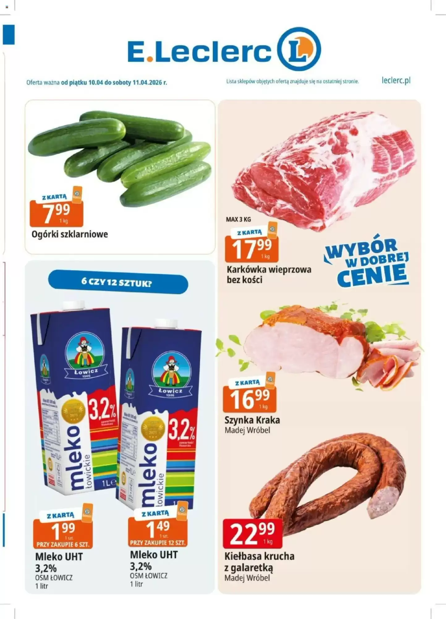 E.Leclerc Gazetka 10.04.2026 - 11.04.2026