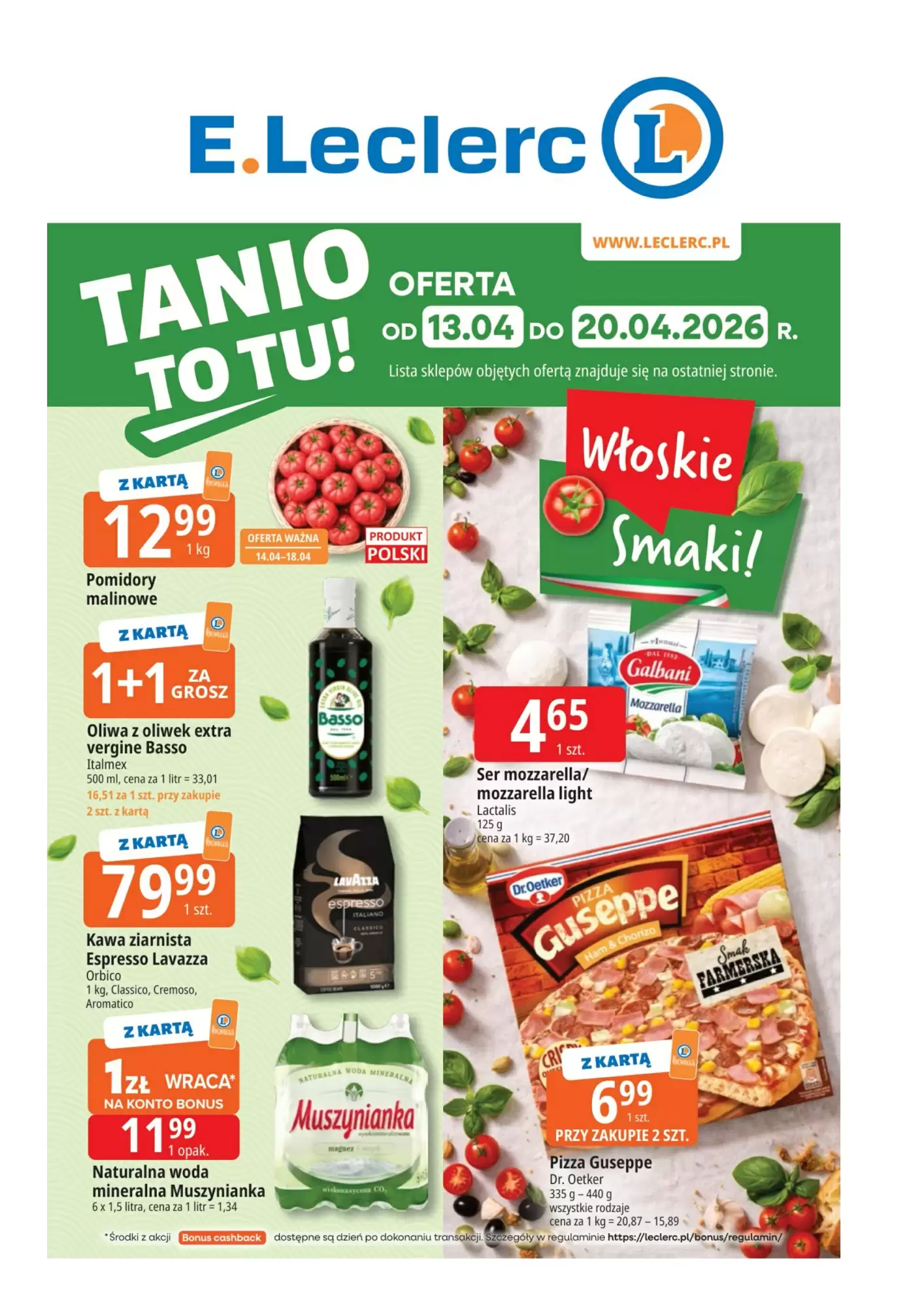 E.Leclerc Gazetka 13.04.2026 - 20.04.2026