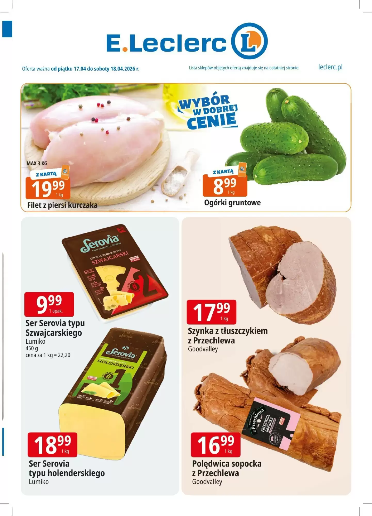 E.Leclerc Gazetka 17.04.2026 - 18.04.2026