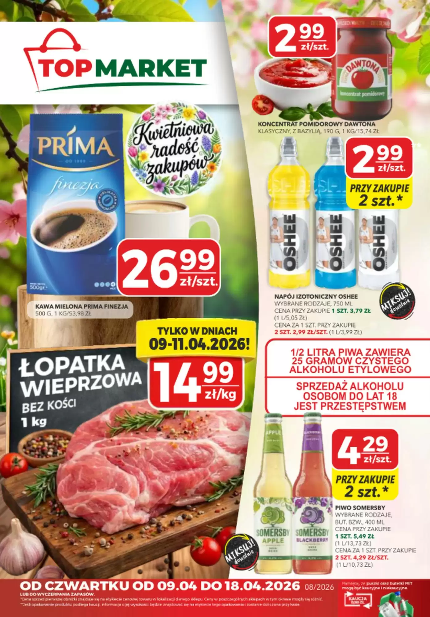 Top Market Gazetka 09.04.2026 - 18.04.2026