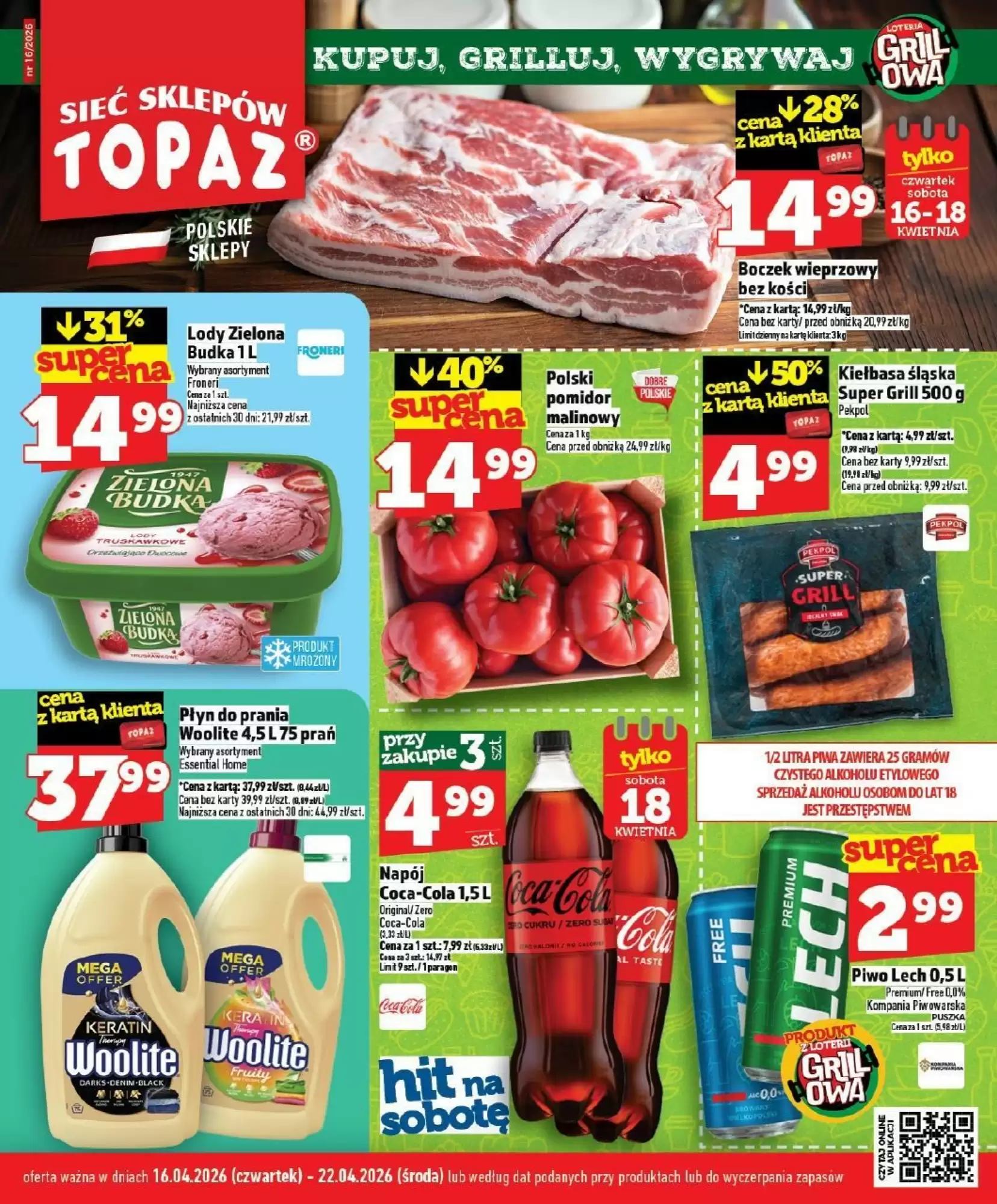 Topaz Gazetka 16.04.2026 - 22.04.2026