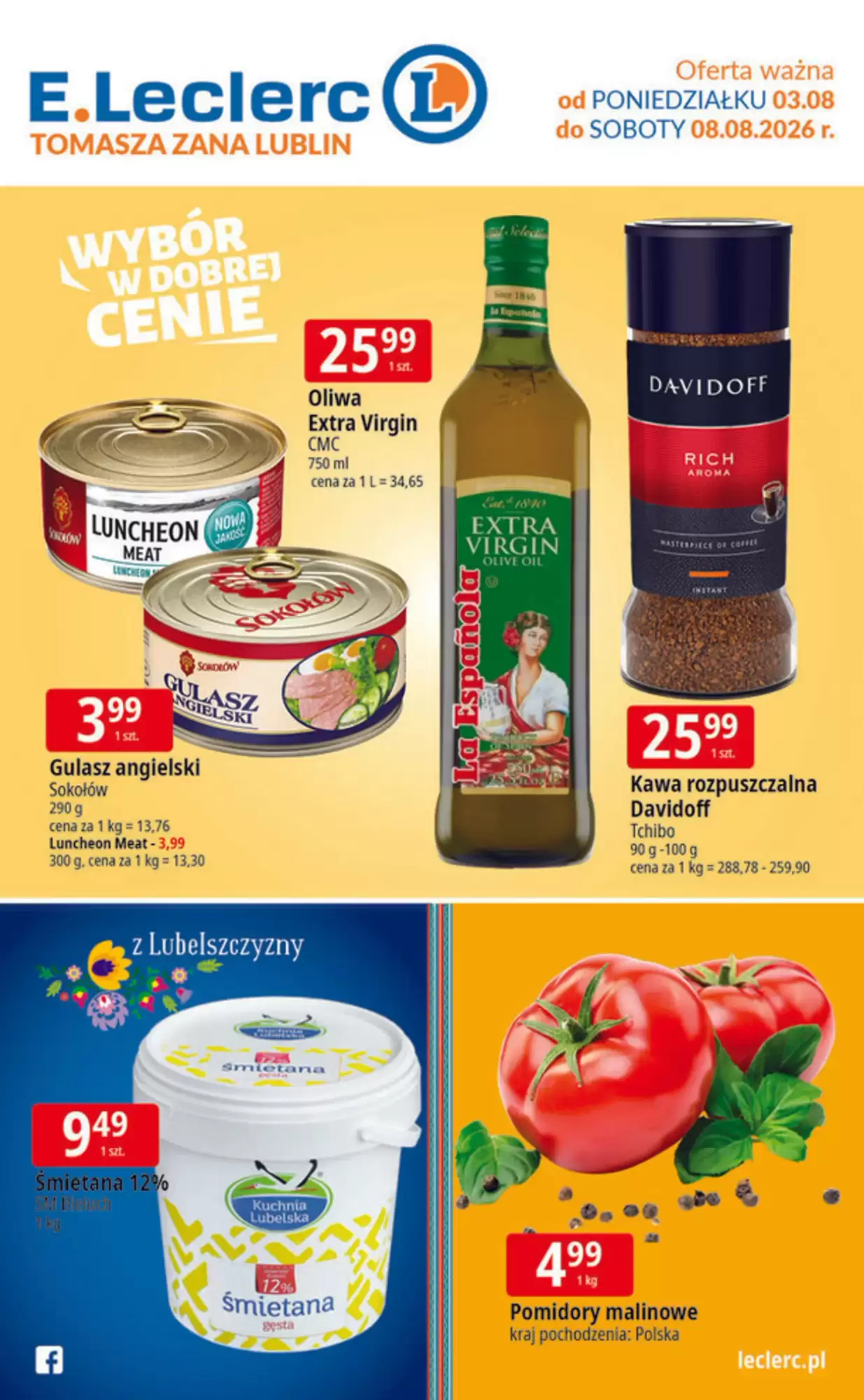 E.Leclerc Gazetka 03.08.2026 - 08.08.2026