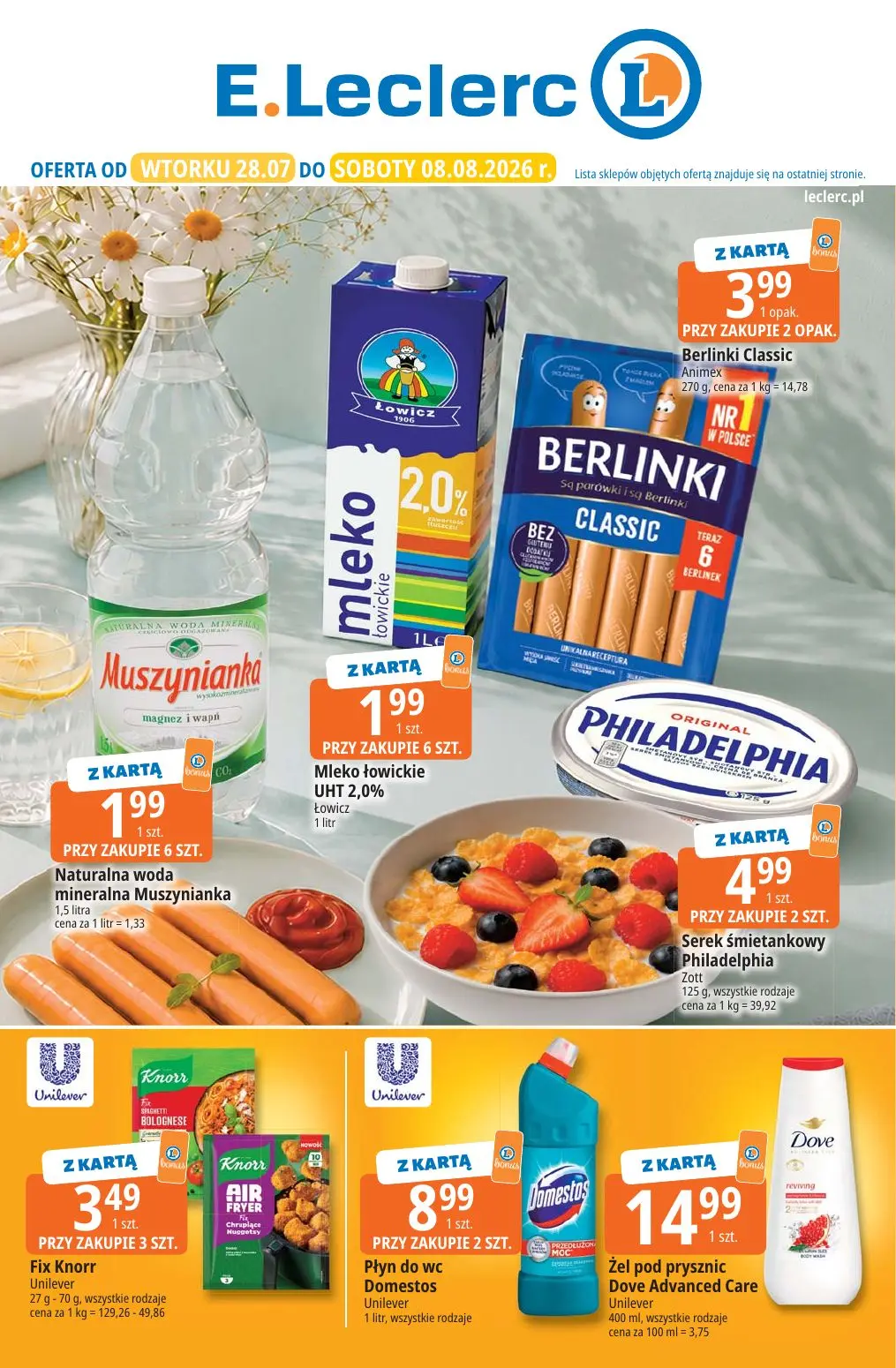 E.Leclerc Gazetka 28.07.2026 - 08.08.2026