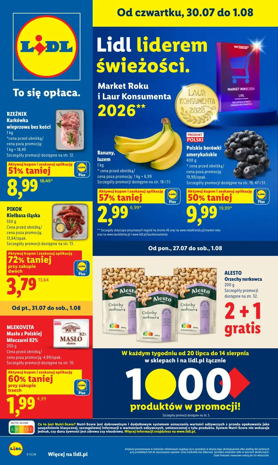 LIDL Gazetka 30.07.2026 - 01.08.2026